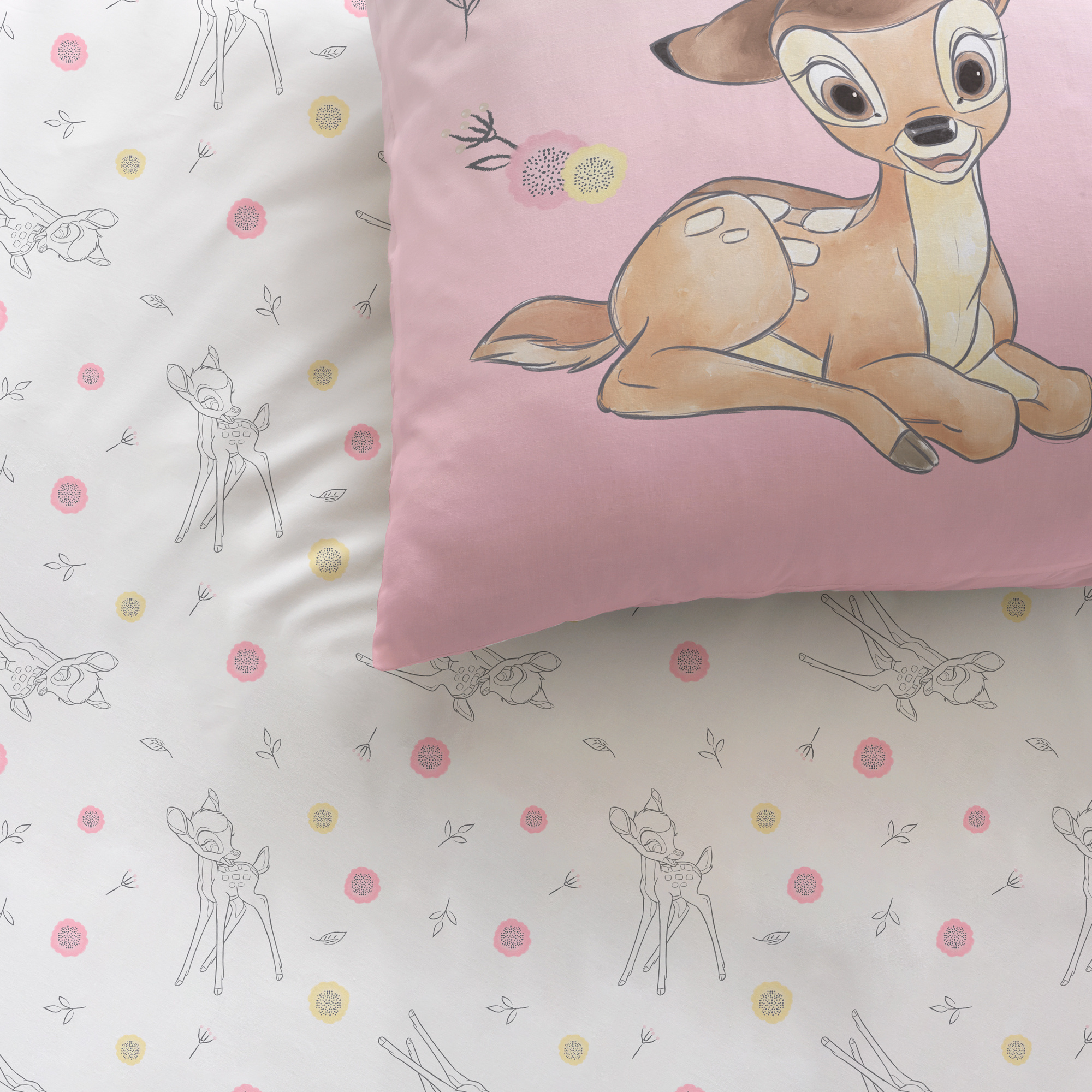 Disney Bambi Duvet cover Flower - Single - 140 x 200 cm - Cotton