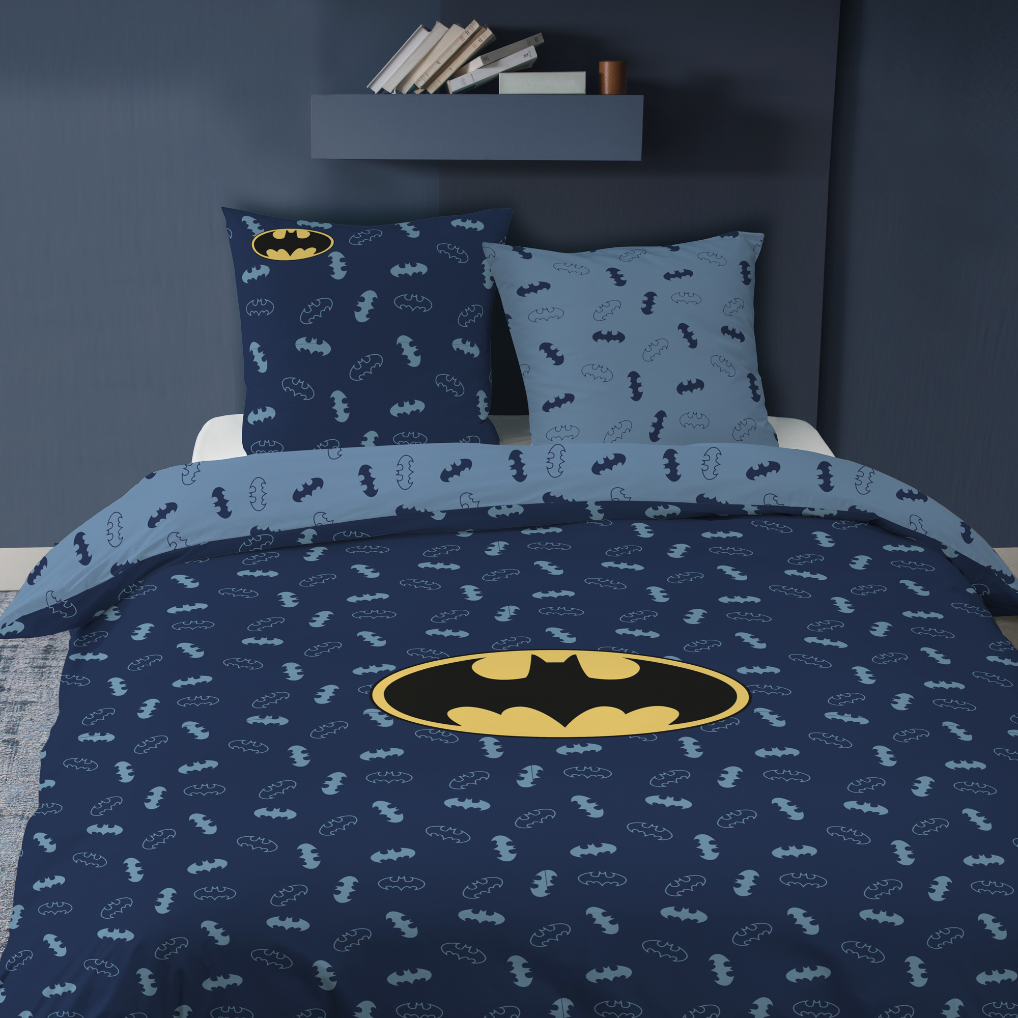 Batman Dekbedovertrek Iconic - Lits Jumeax - 240 x 220 cm - Katoen