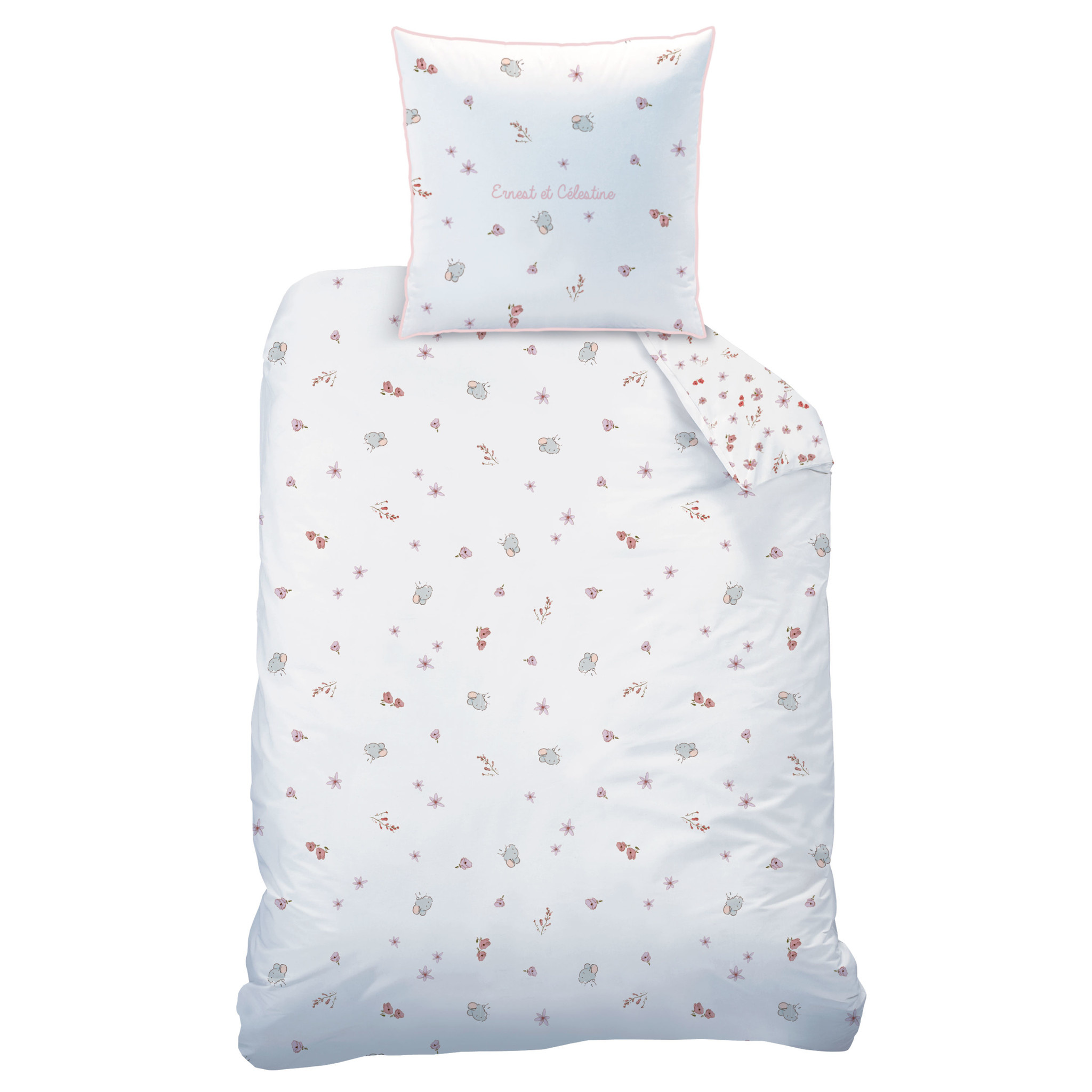 Ernest et Célestine Duvet cover, Jardin - Single - 140 x 200 cm - Cotton