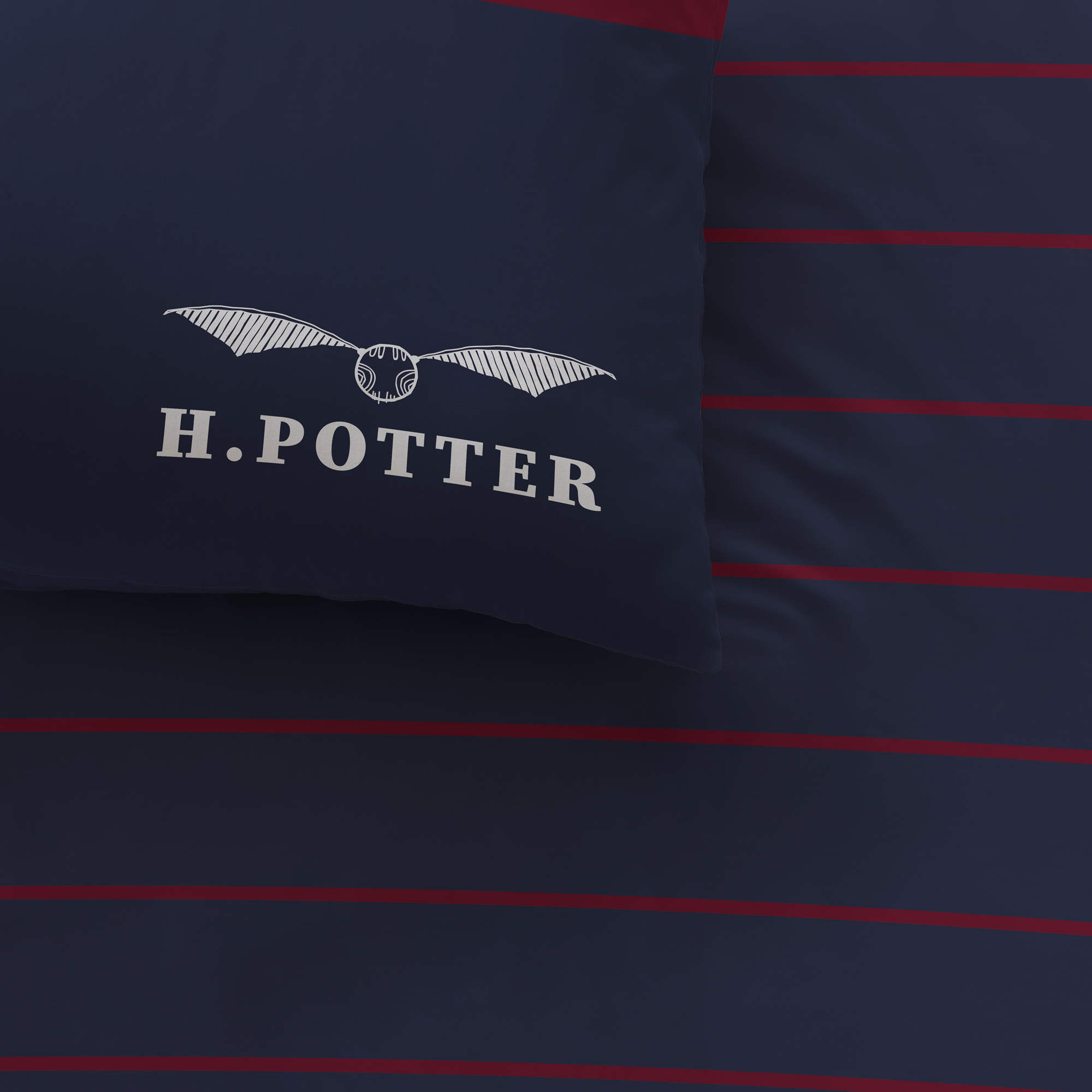 Harry Potter Dekbedovertrek Stripe - Eenpersoons - 140 x 200 cm - Katoen