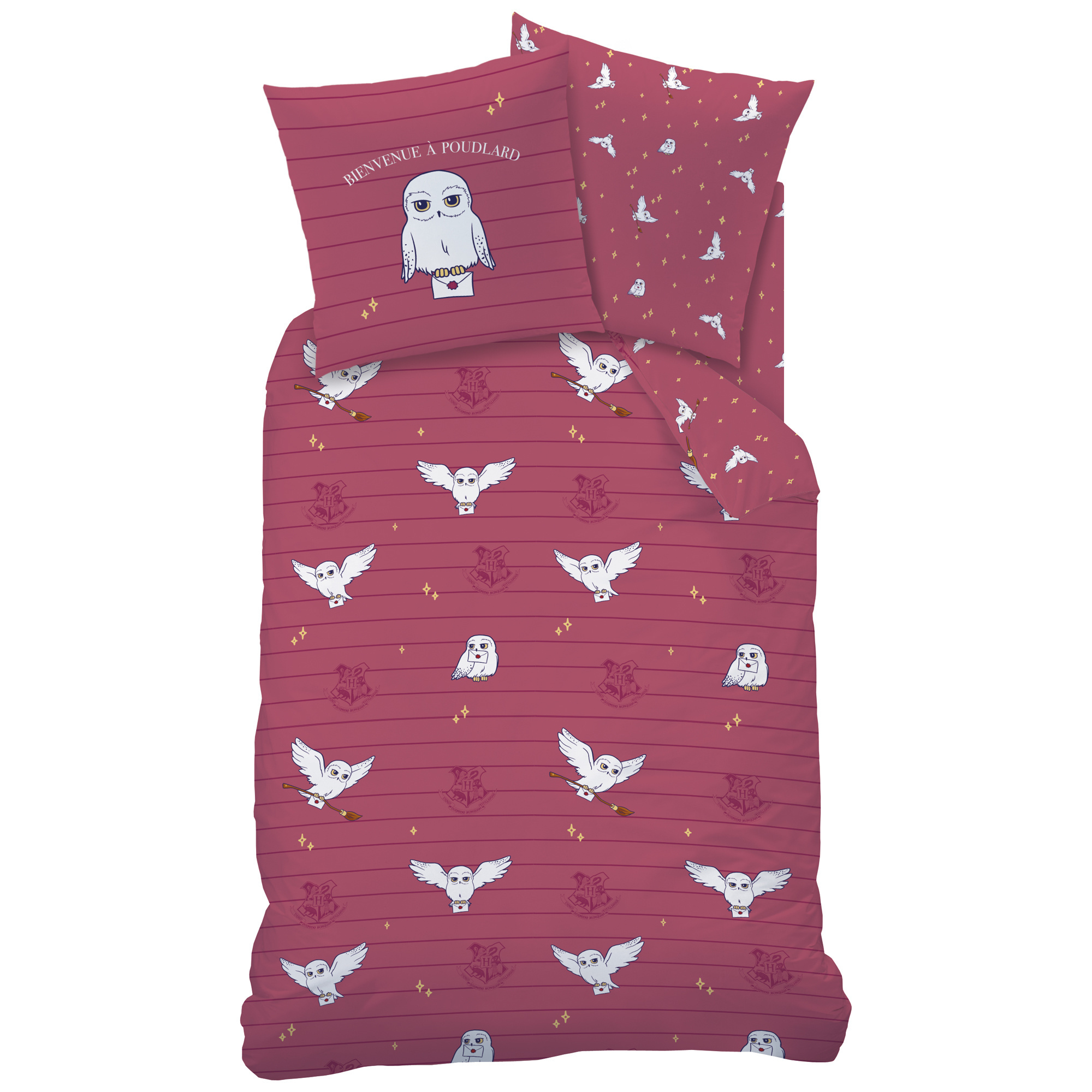 Harry Potter Duvet cover Hedwig - Single - 140 x 200 cm - Cotton flannel