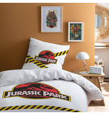 Jurassic Park Duvet cover Warning - Single - 140 x 200 cm - Cotton