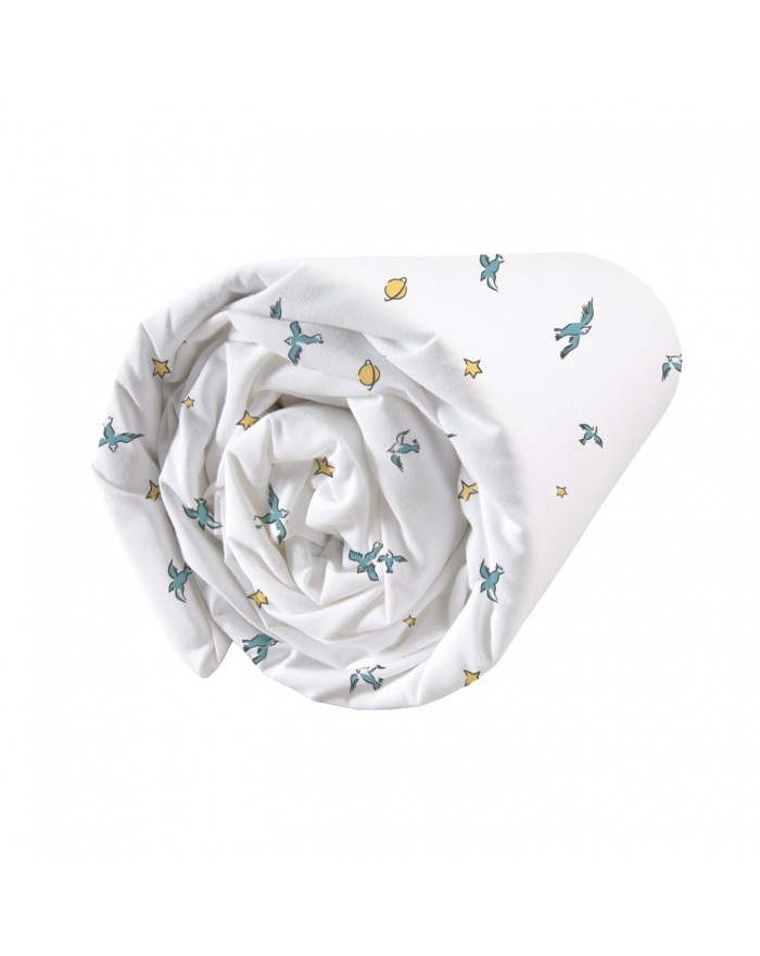 Le Petit Prince Fitted sheet Birds - Single - 90 x 190/200 cm - Cotton