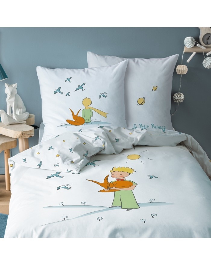 Le Petit Prince Dekbedovertrek Birds - Eenpersoons - 140 x 200 cm - Katoen