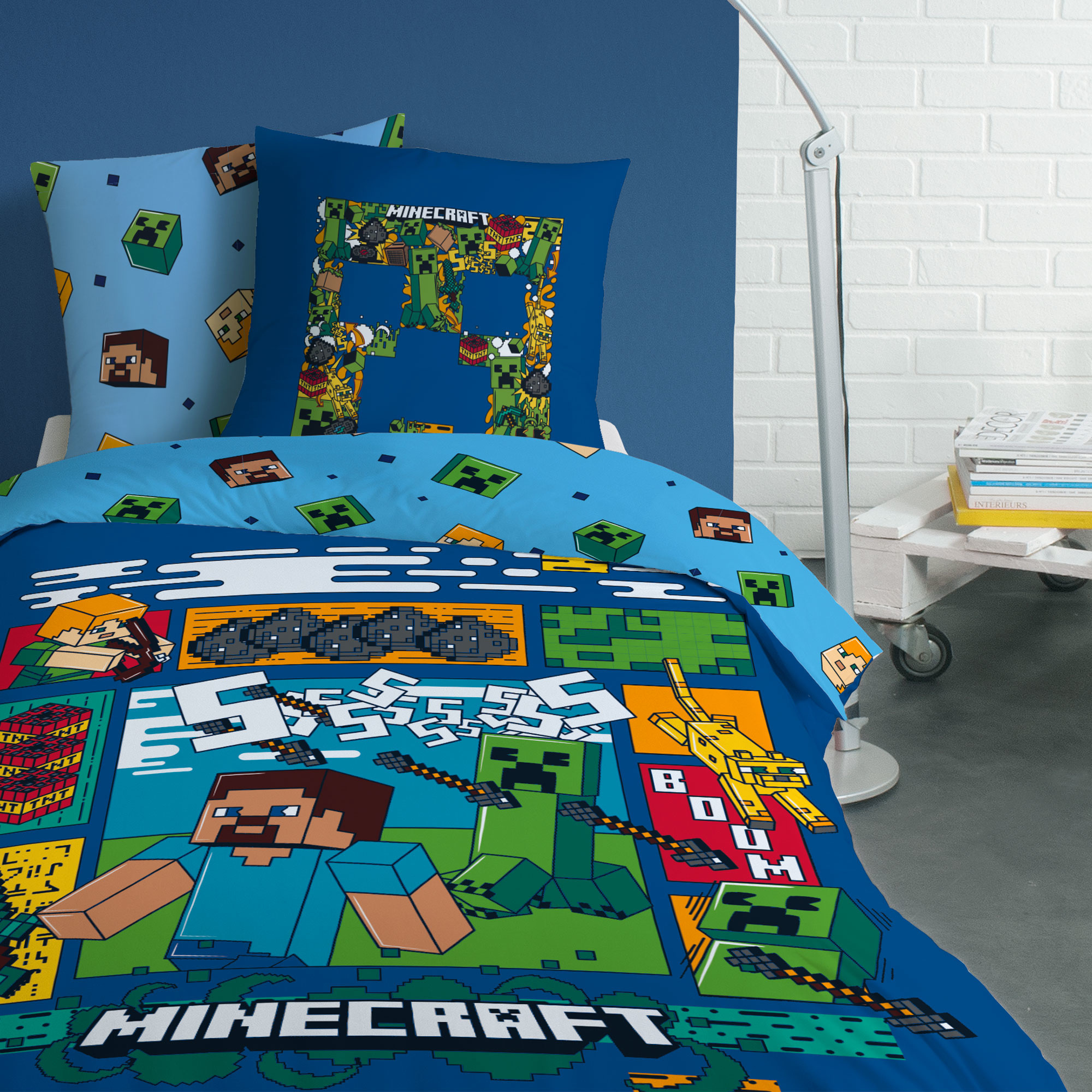 Minecraft Duvet cover Update - Single - 140 x 200 cm - Cotton