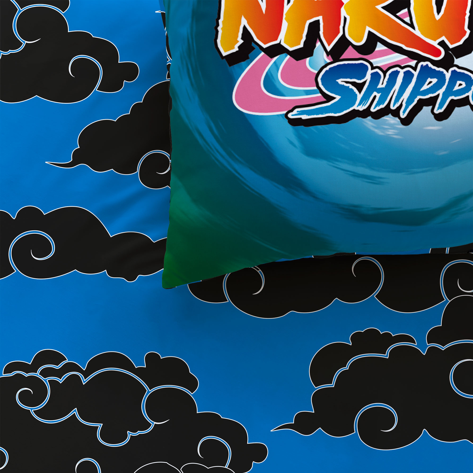 Naruto Duvet cover Black Clouds - Single - 140 x 200 cm - Cotton