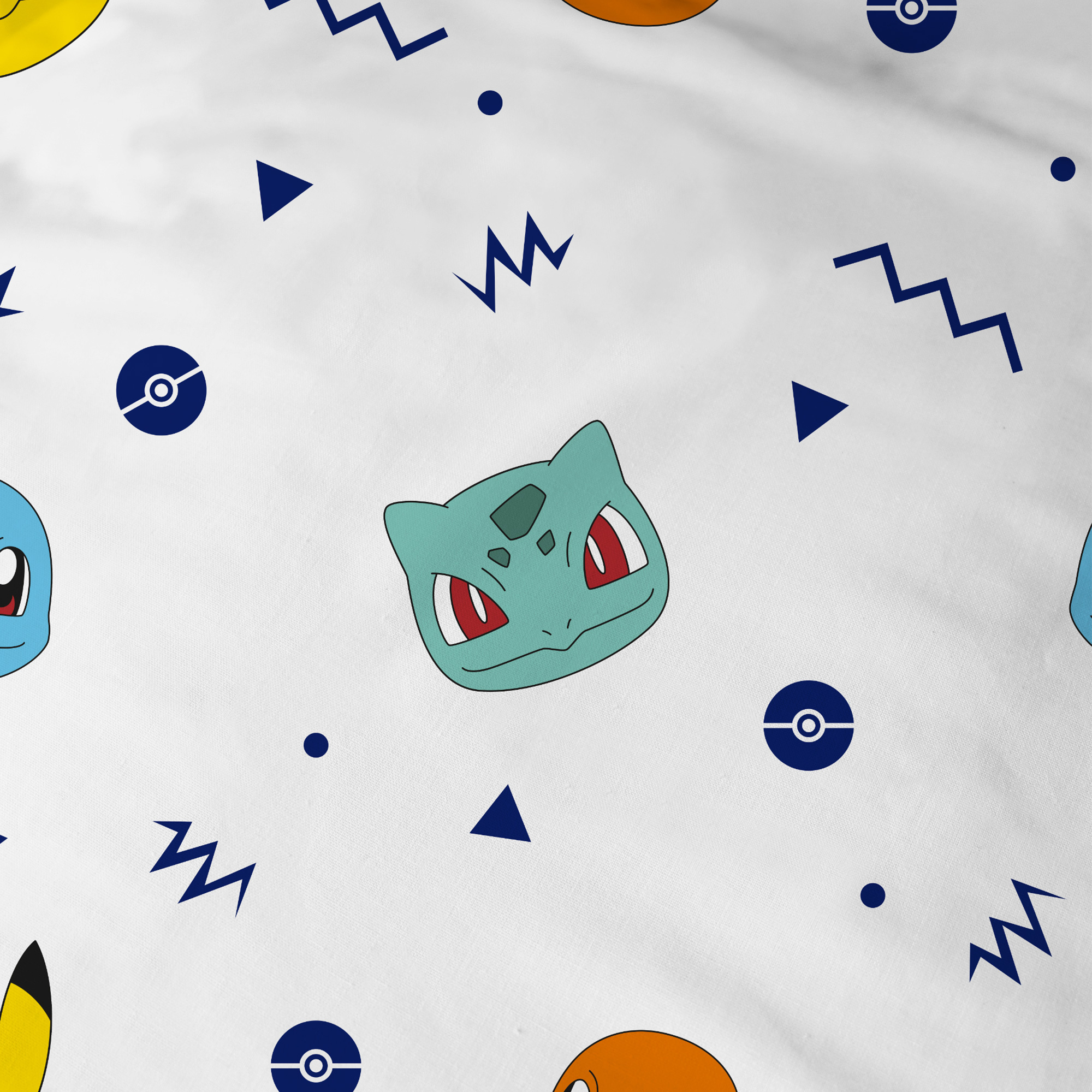 Pokemon Fitted sheet Starter - Single - 90 x 190/200 cm - Cotton