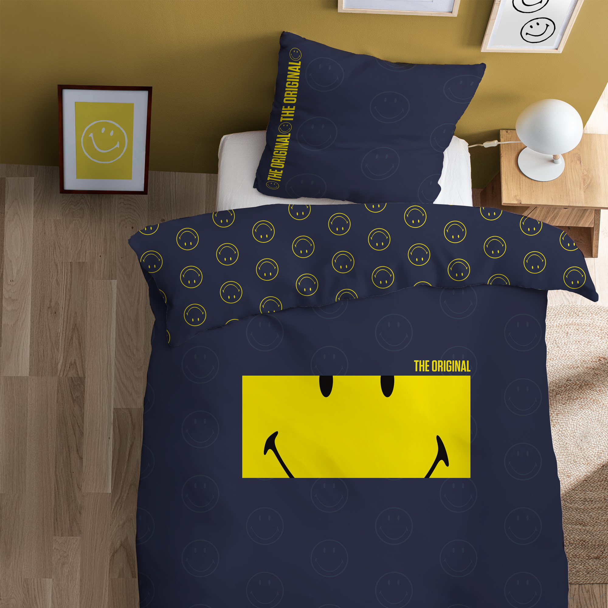 Smiley Duvet cover Frame - Single - 140 x 200 cm - Cotton