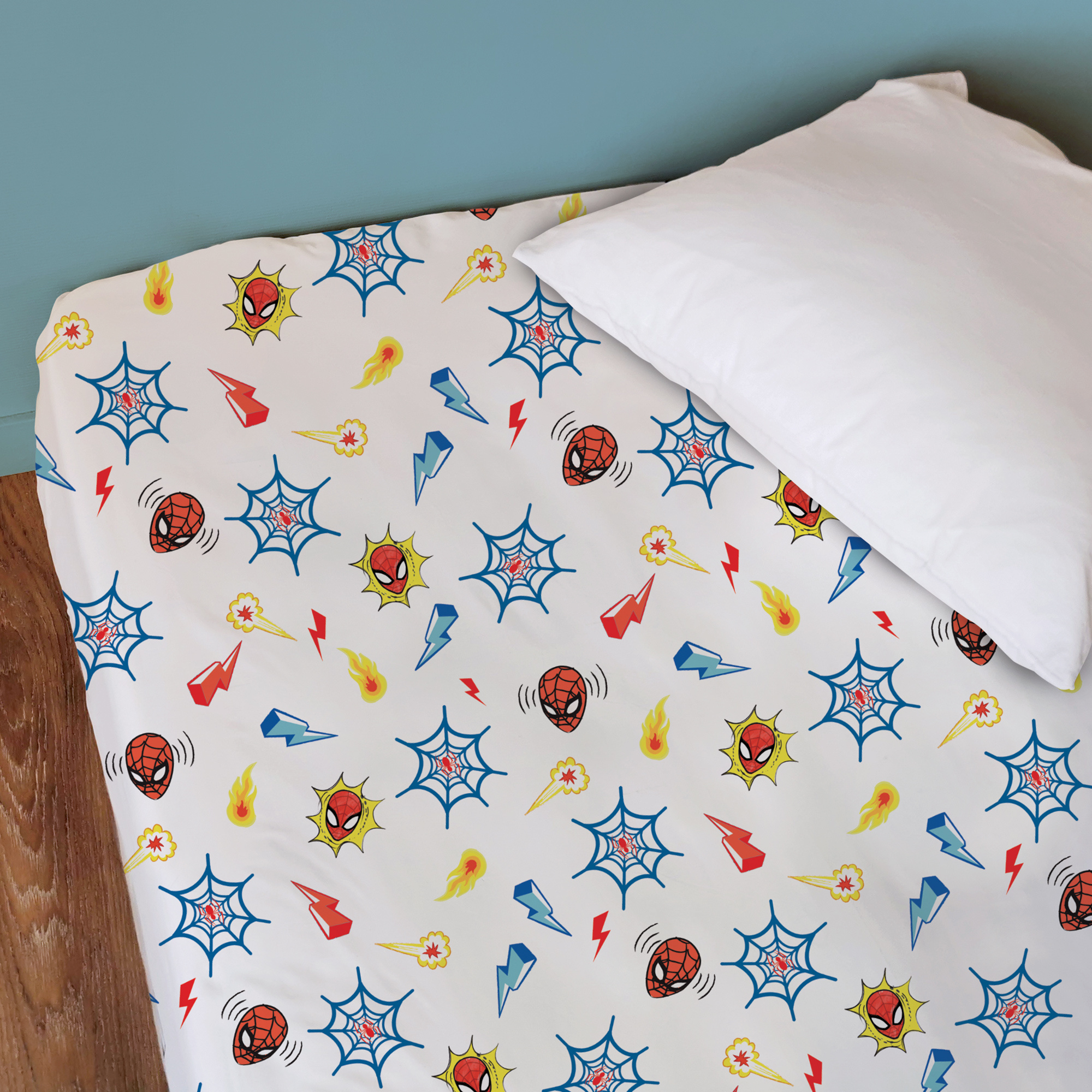 Spiderman Fitted sheet Avenger - Single - 90 x 190/200 cm - Cotton