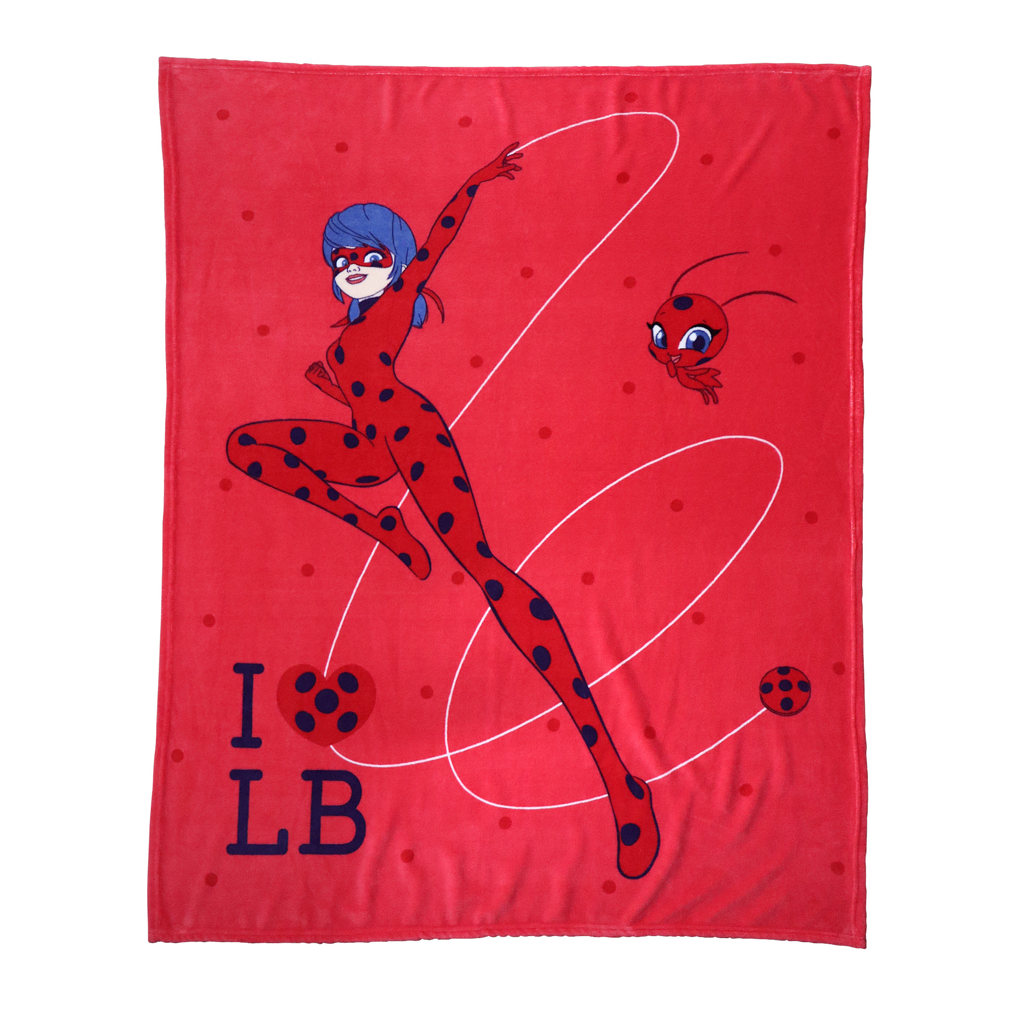 Miraculous Fleece Blanket Premium, Jump - 125 x 150 cm - Polyester