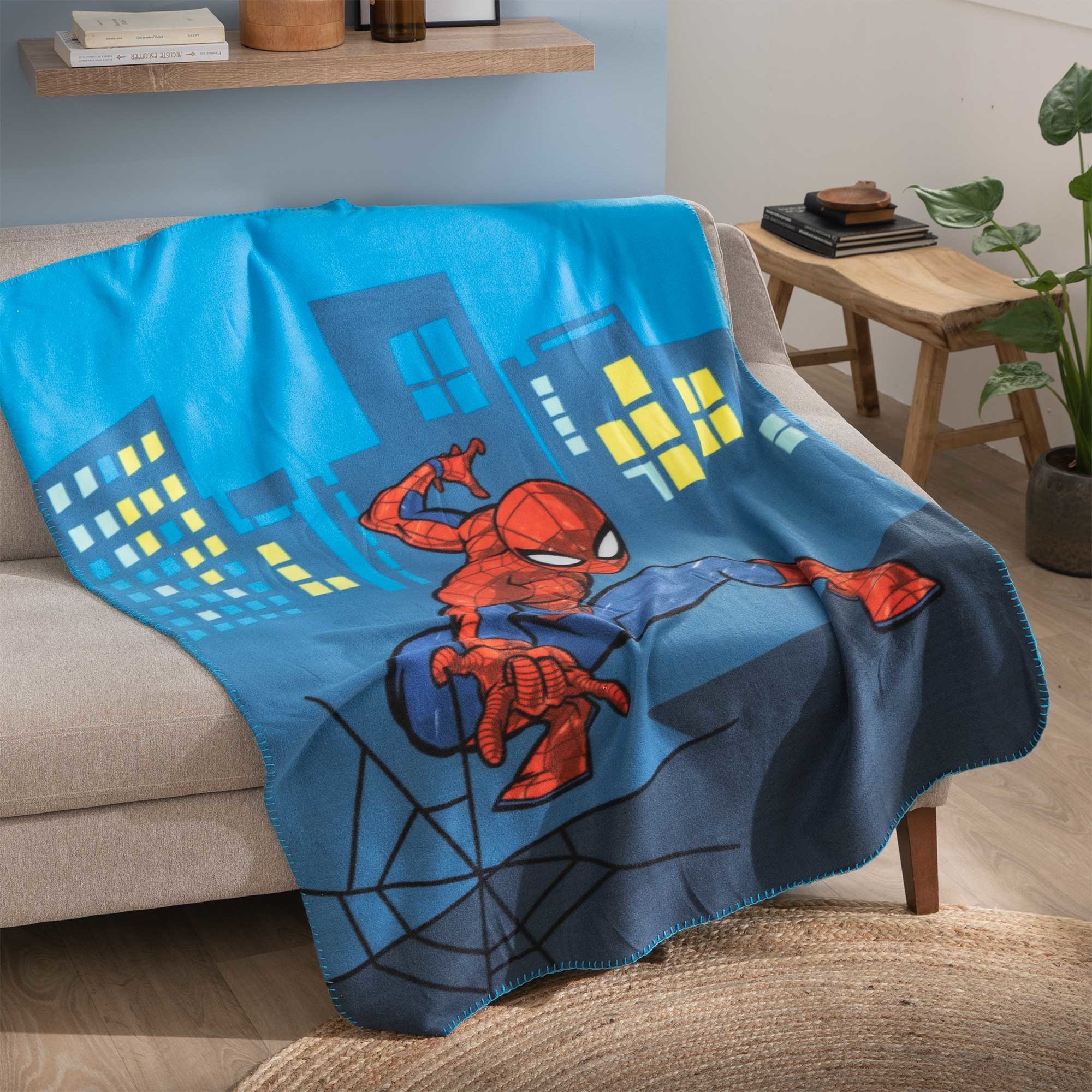 Spiderman Fleece Blanket, Hero - 110 x 140 cm - Polyester
