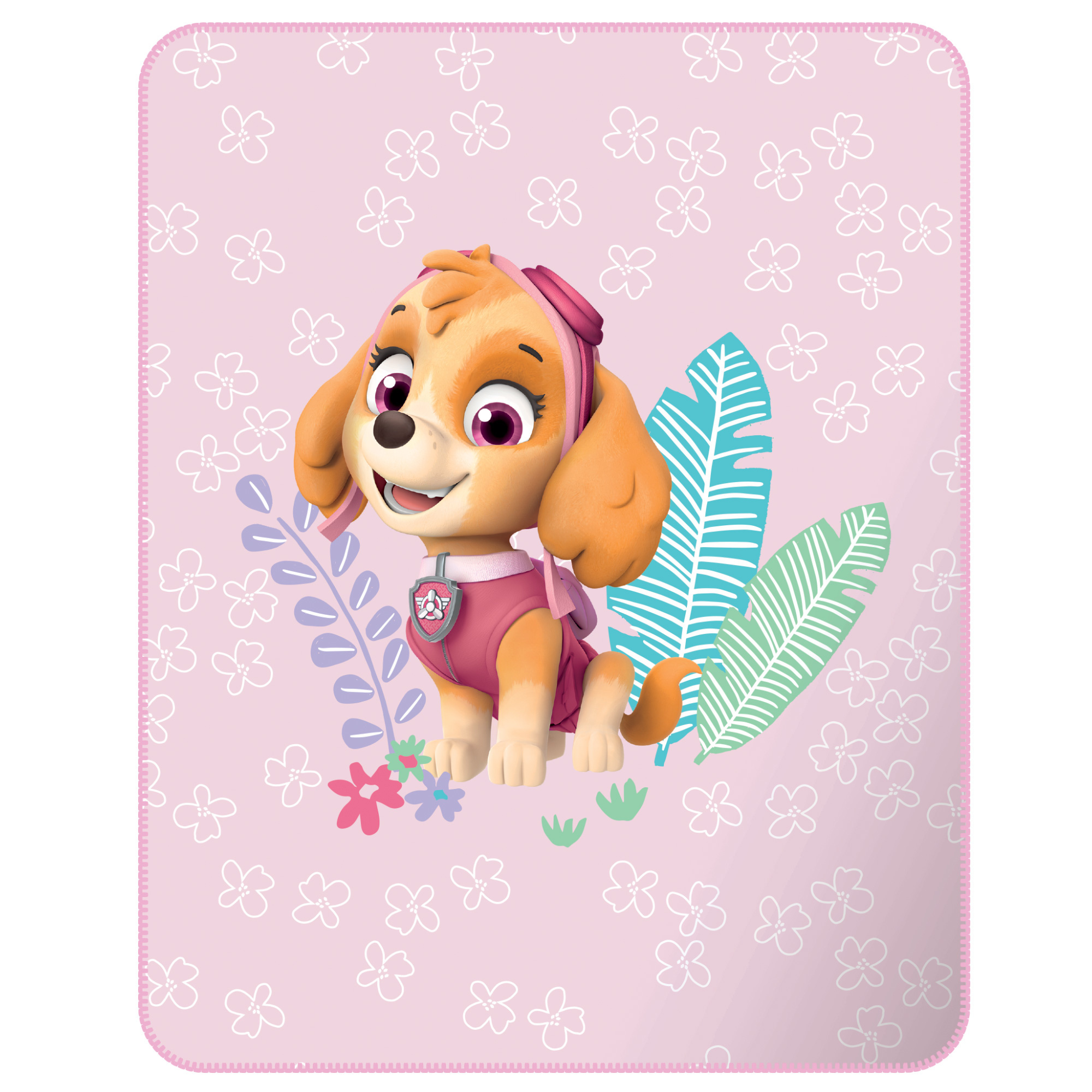 Paw Patrol Fleece Blanket, Paradise - 110 x 140 cm - Polyester