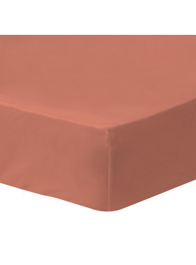 Matt & Rose Fitted sheet Terracotta 140 x 190/200 cm - Washed Cotton