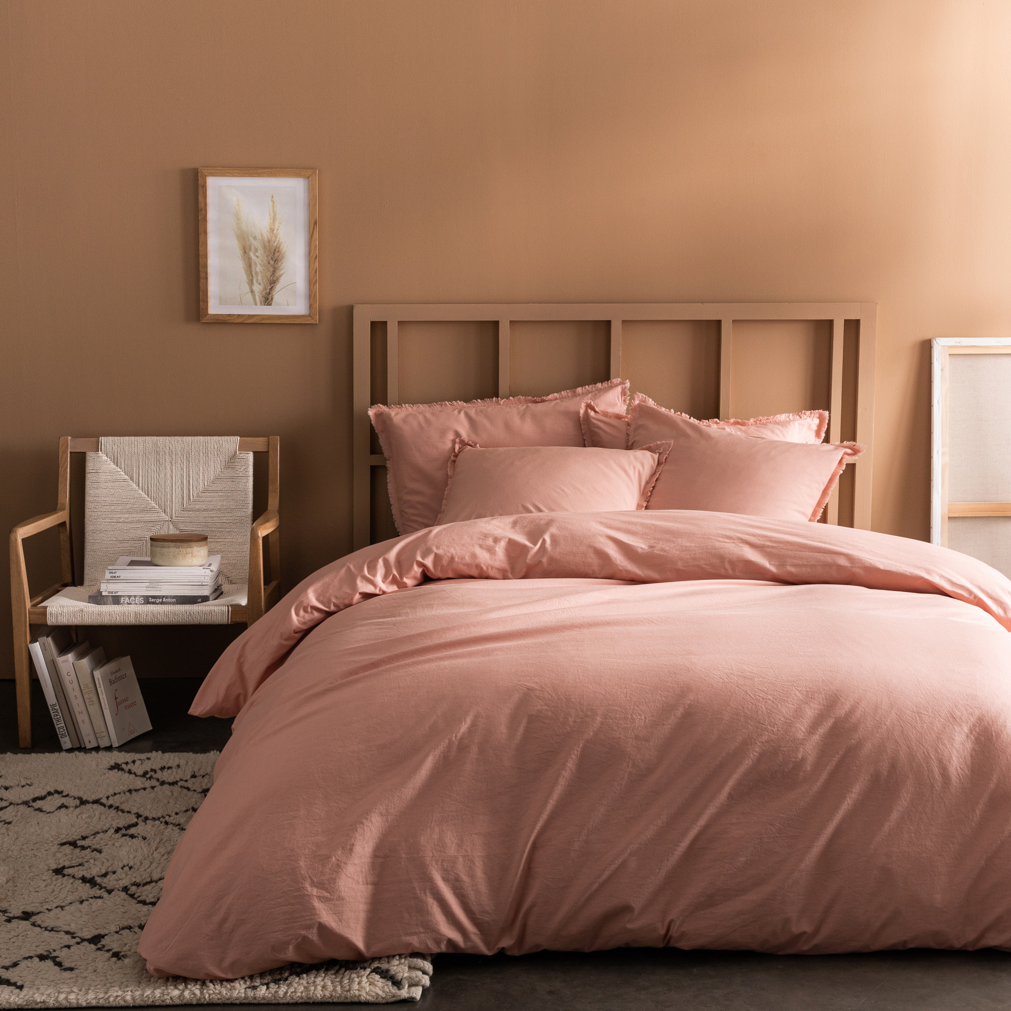 Matt & Rose Dekbedovertrek Nude - Eenpersoons - 140 x 200 cm, zonder kussenslopen - Katoen