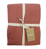 Matt & Rose Fitted sheet Terracotta - Double - 160 x 190/200 cm - Washed Cotton