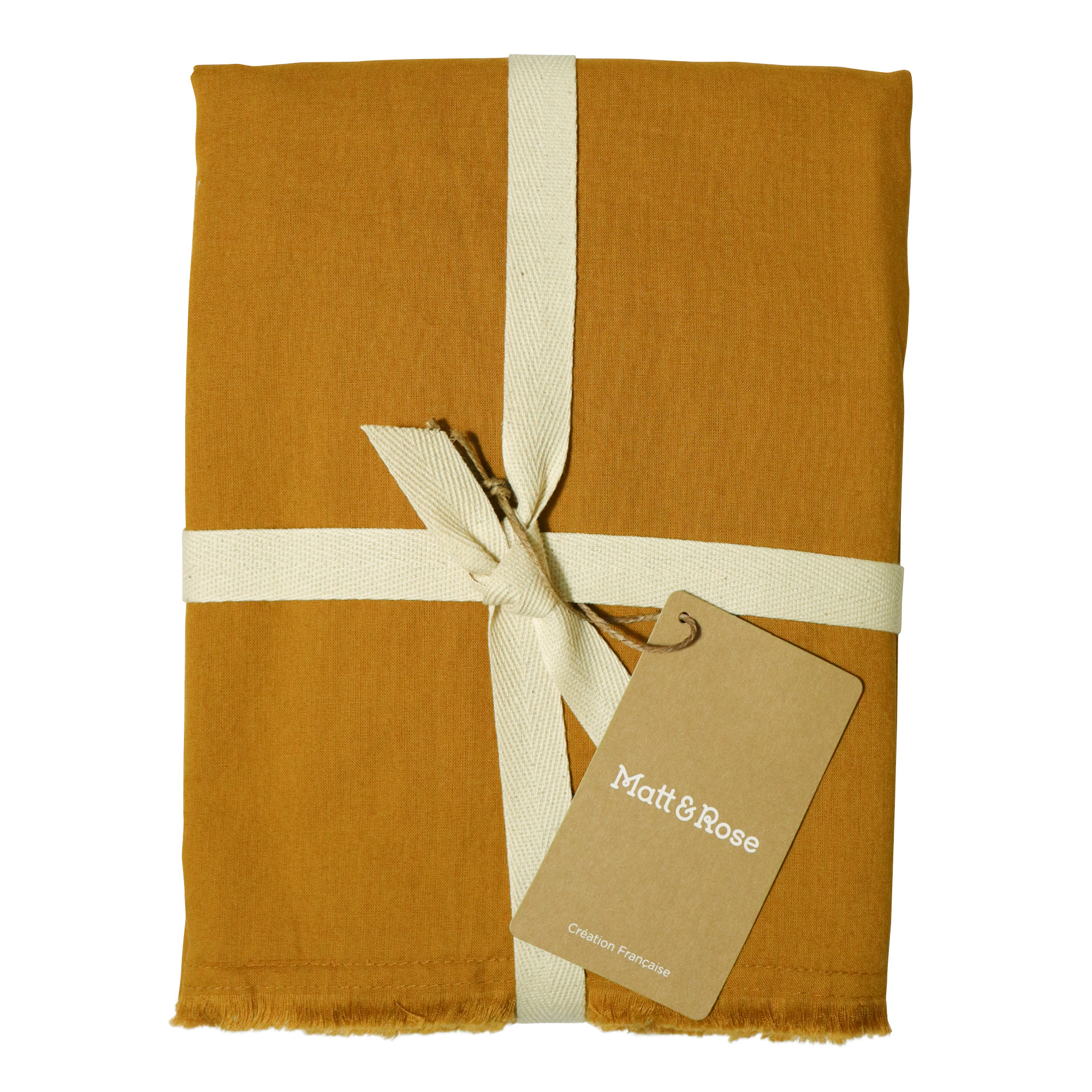 Matt & Rose Set Pillowcases Caramel - 50 x 70 cm - Washed Cotton
