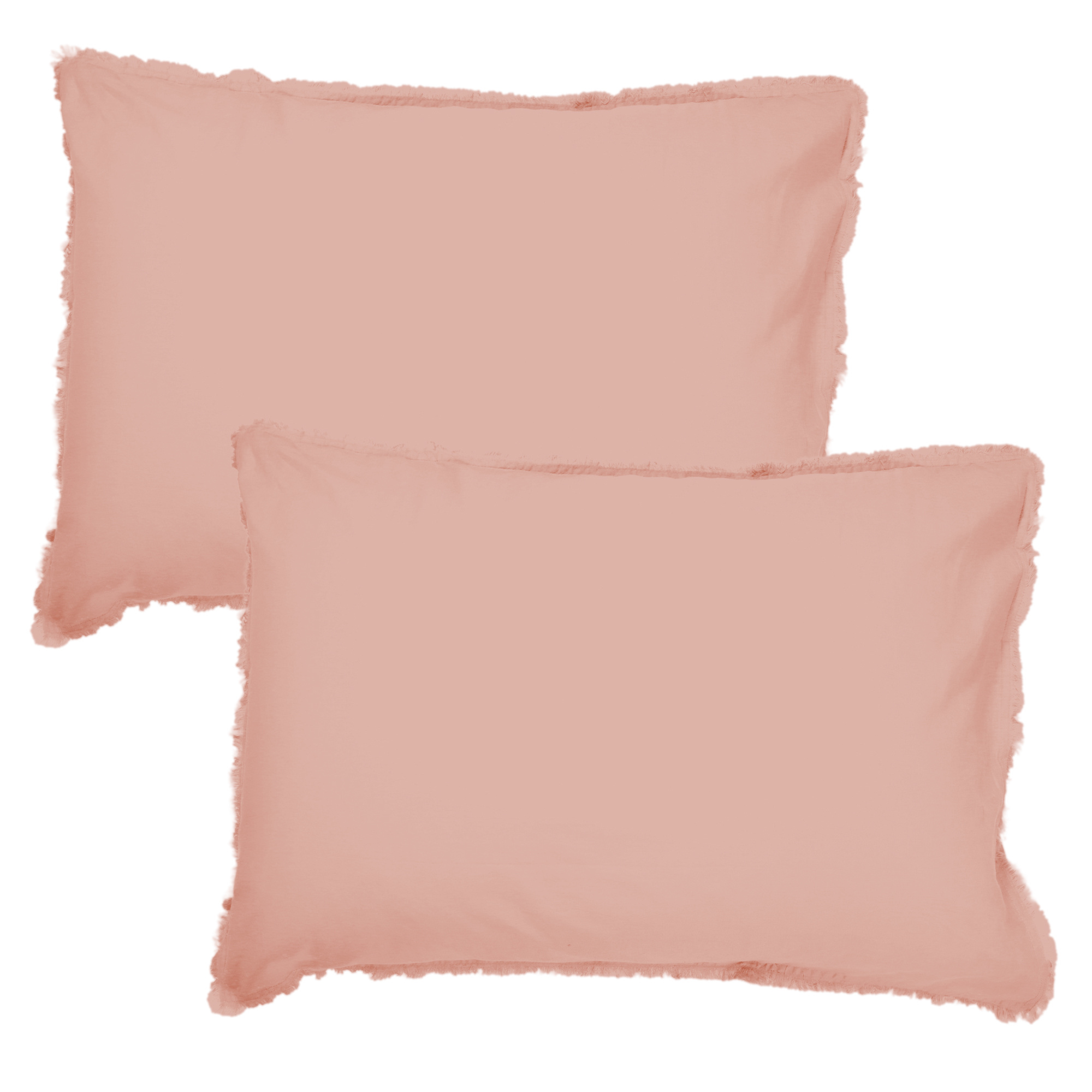 Matt & Rose Set Pillowcases Nude - 50 x 70 cm - Washed Cotton