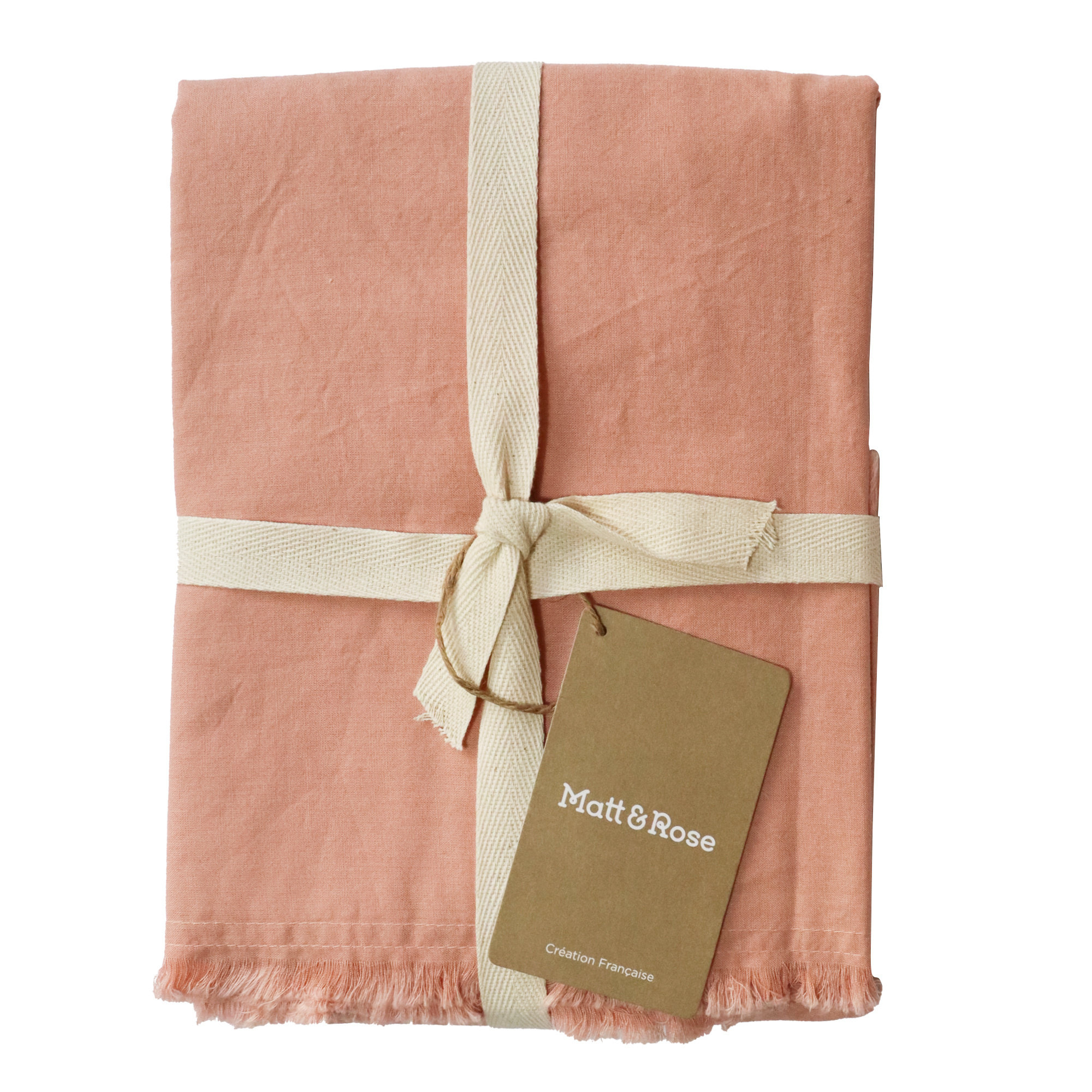 Matt & Rose Set Pillowcases Nude - 50 x 70 cm - Washed Cotton
