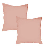 Matt & Rose Set Pillowcases Nude - 65 x 65 cm - Washed Cotton