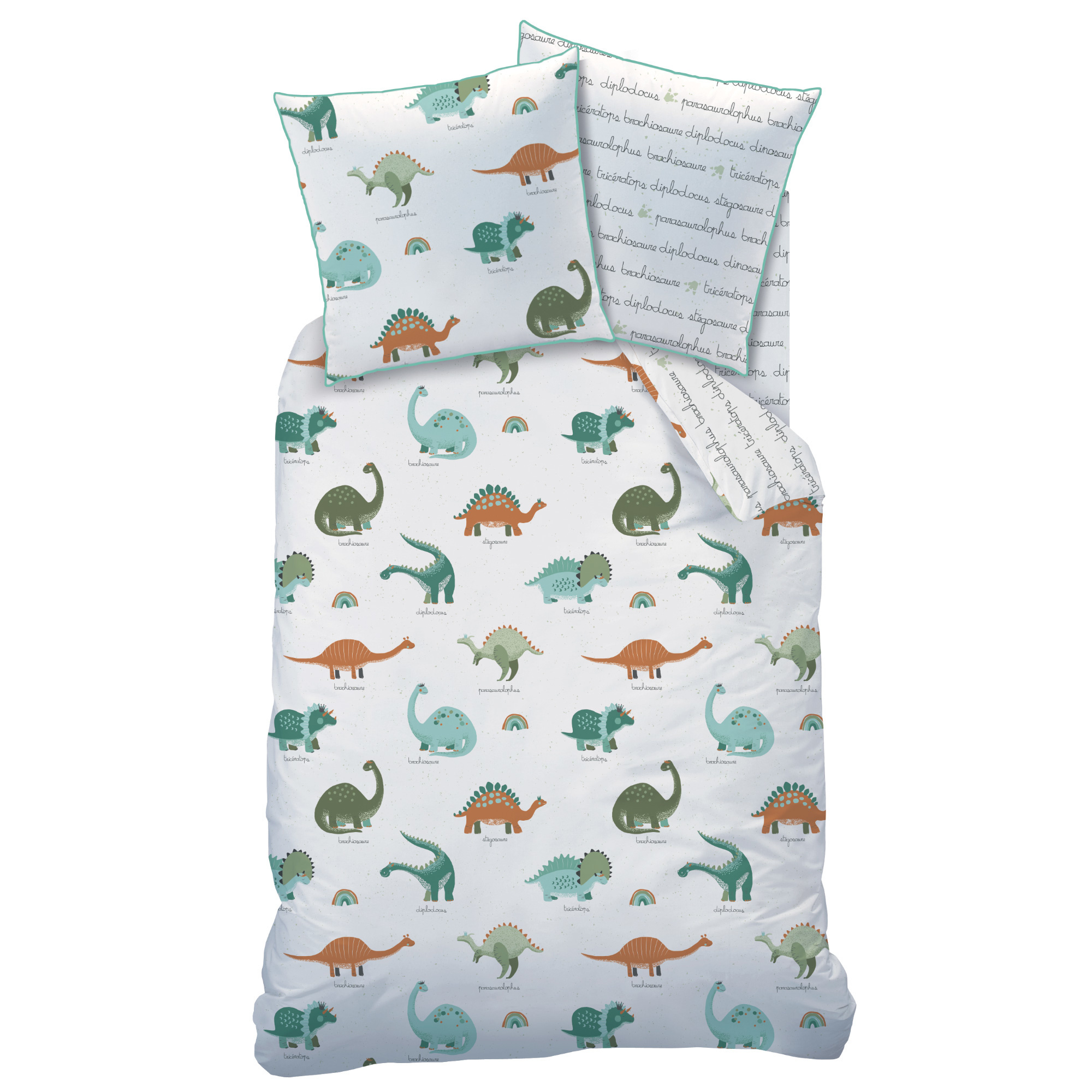 Matt & Rose Duvet cover Dino's - Single - 140 x 200 cm - Cotton