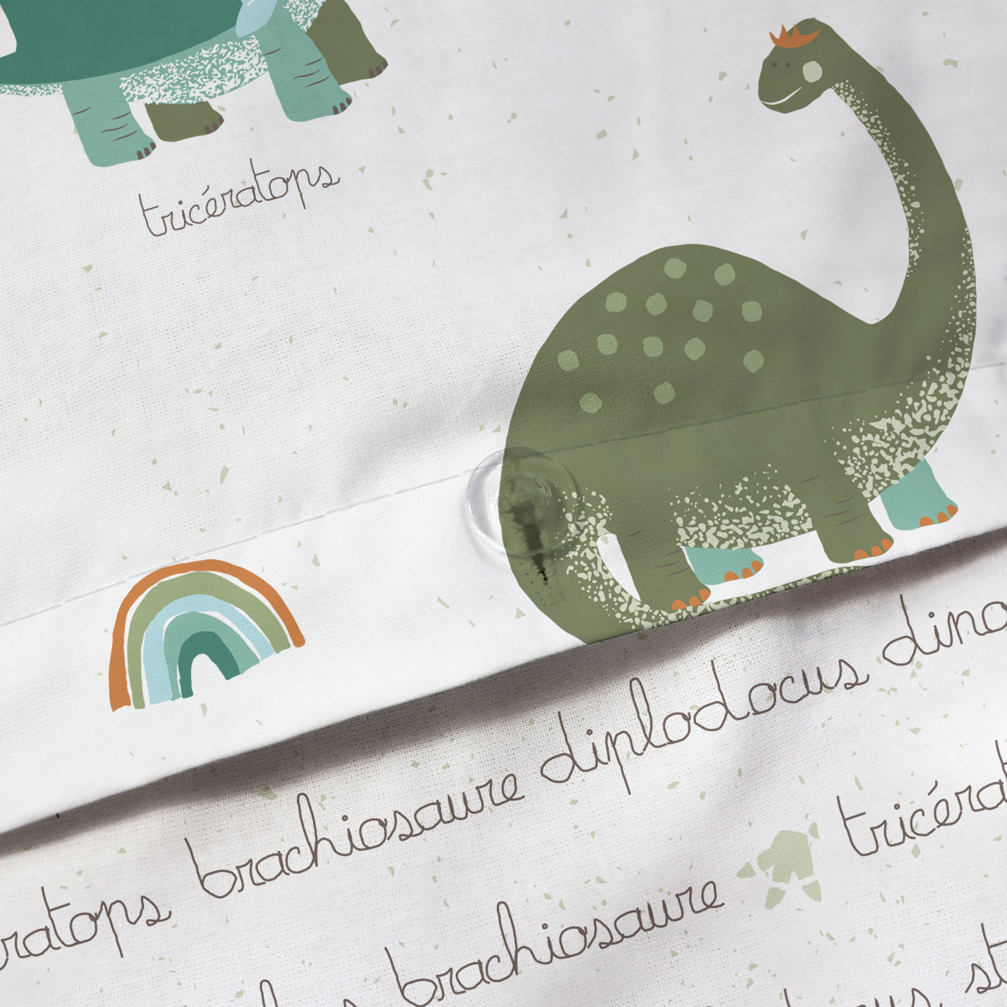 Matt & Rose Duvet cover Dino's - Single - 140 x 200 cm - Cotton
