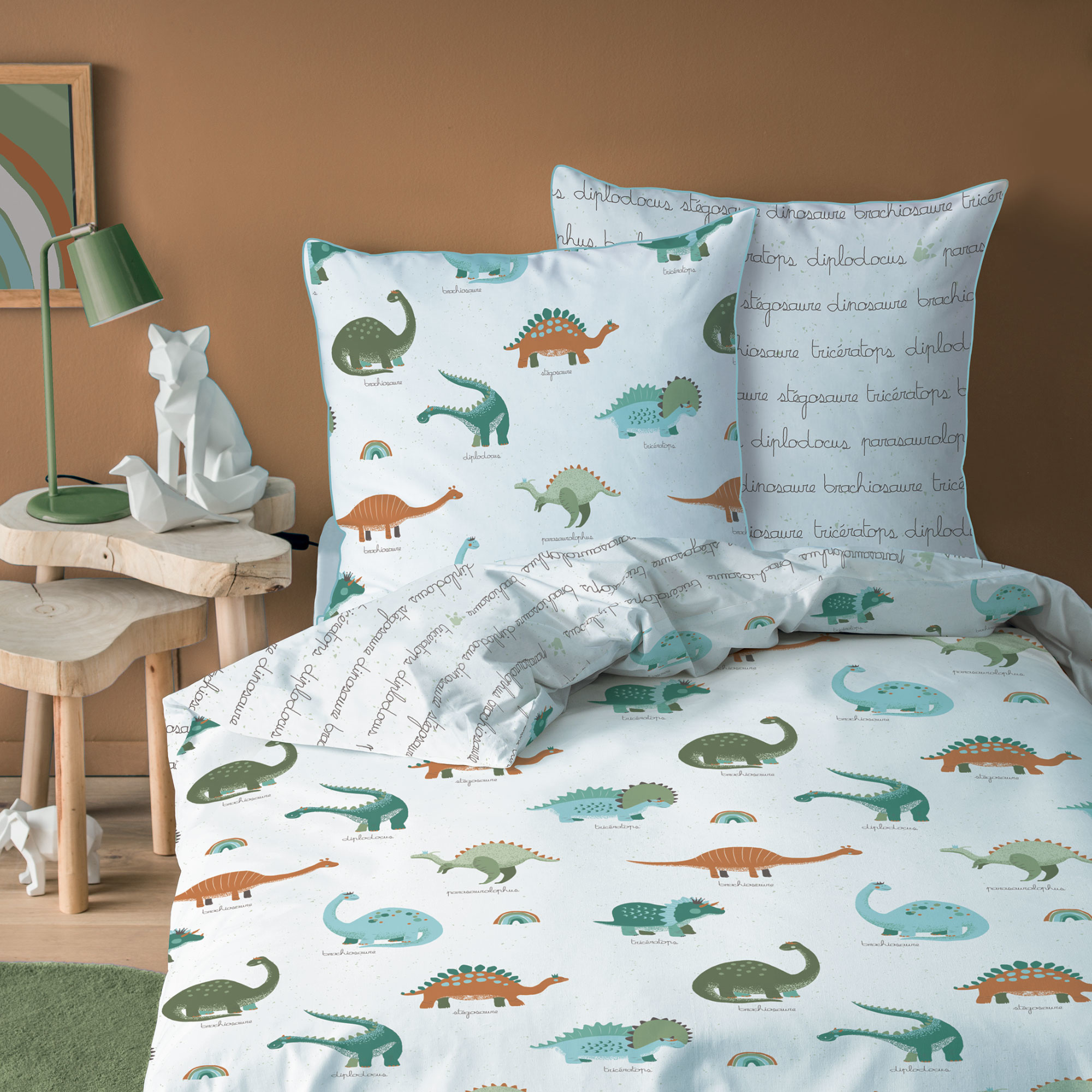 Matt & Rose Duvet cover Dino's - Single - 140 x 200 cm - Cotton