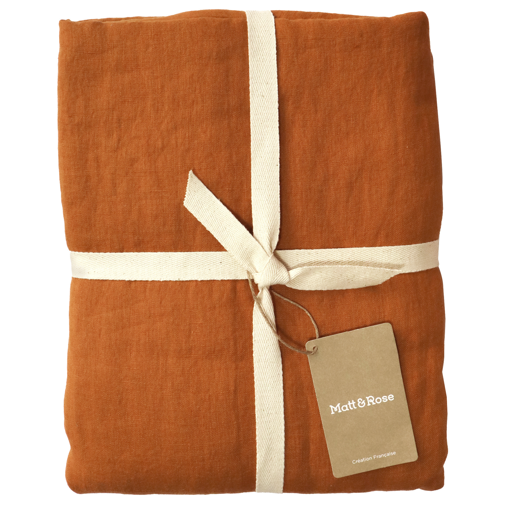 Matt & Rose Duvet cover Copper color - Hotel size - 260 x 240 cm, without pillowcases - 100% Linen