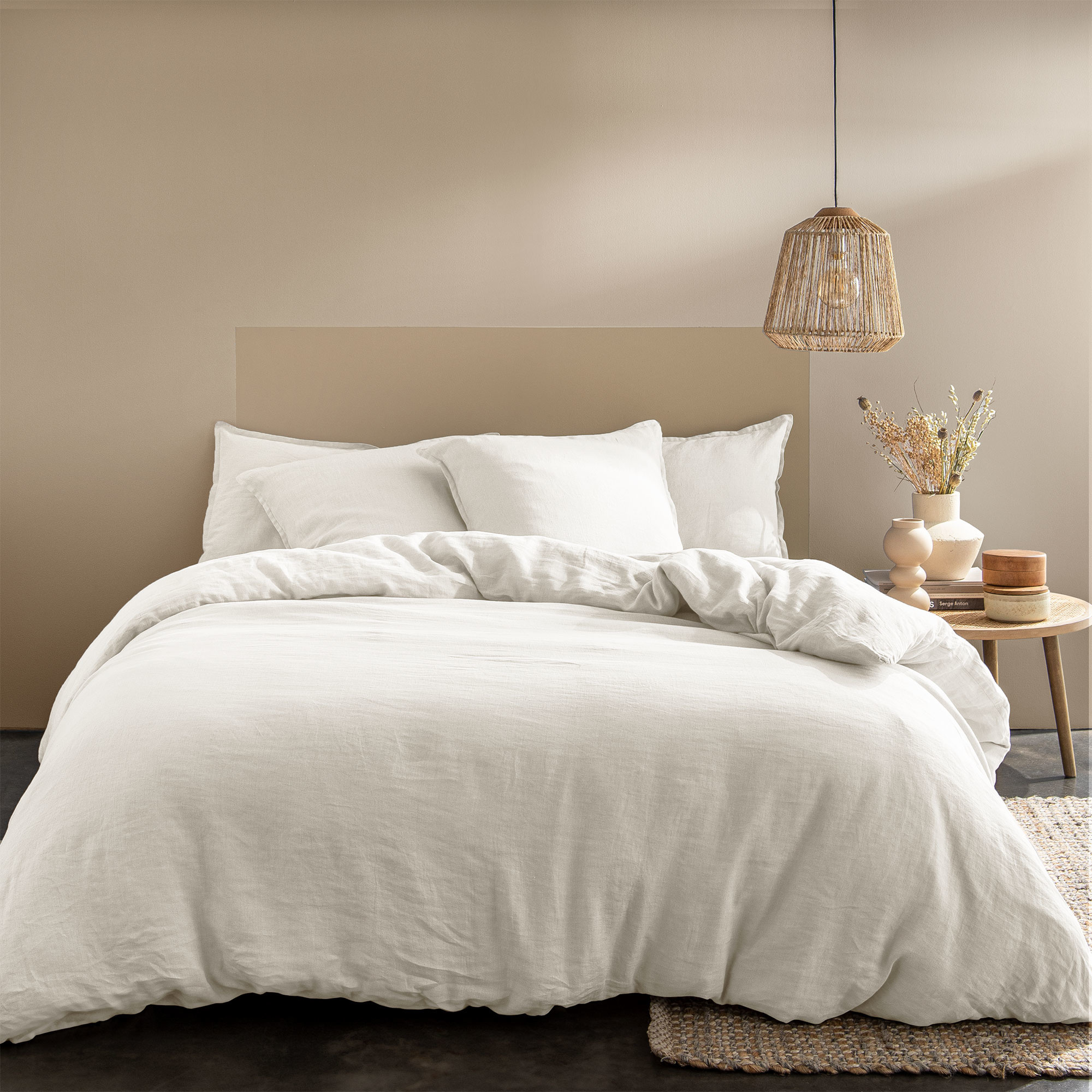 Matt & Rose Duvet cover Off White - Hotel size - 260 x 240 cm, without pillowcases - 100% Linen