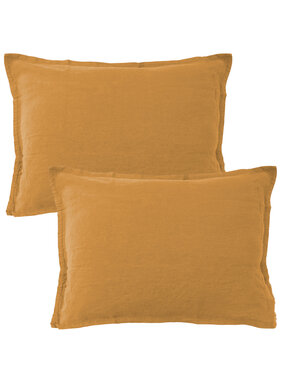 Matt & Rose Set Pillowcases Caramel 50 x 70 cm 100% Linen