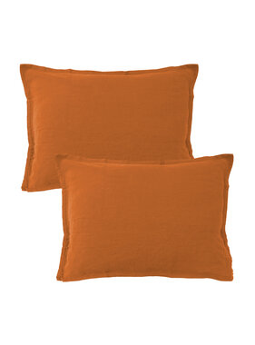 Matt & Rose Set Pillowcases Copper Color 50 x 70 cm 100% Linen