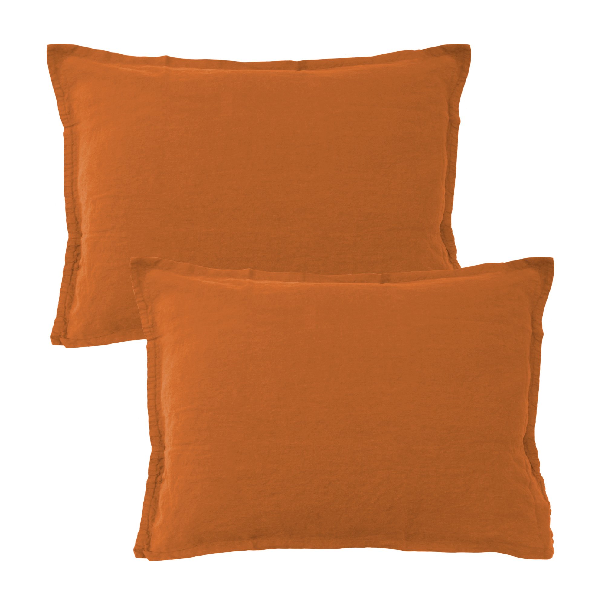 Matt & Rose Set Pillowcases Copper Color - 50 x 70 cm - 100% Linen