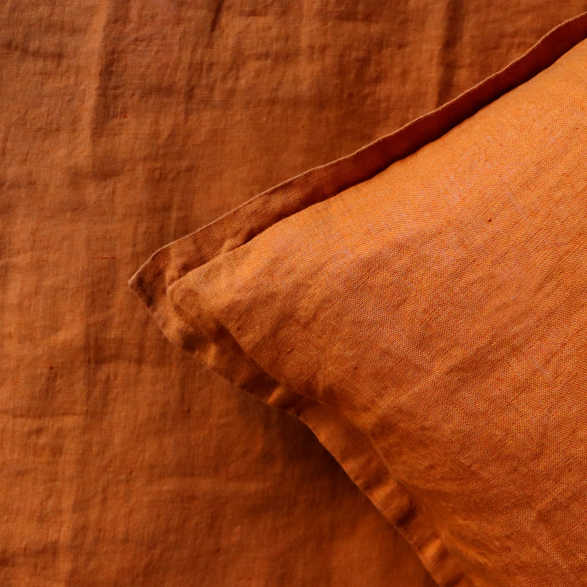 Matt & Rose Set Pillowcases Copper Color - 50 x 70 cm - 100% Linen