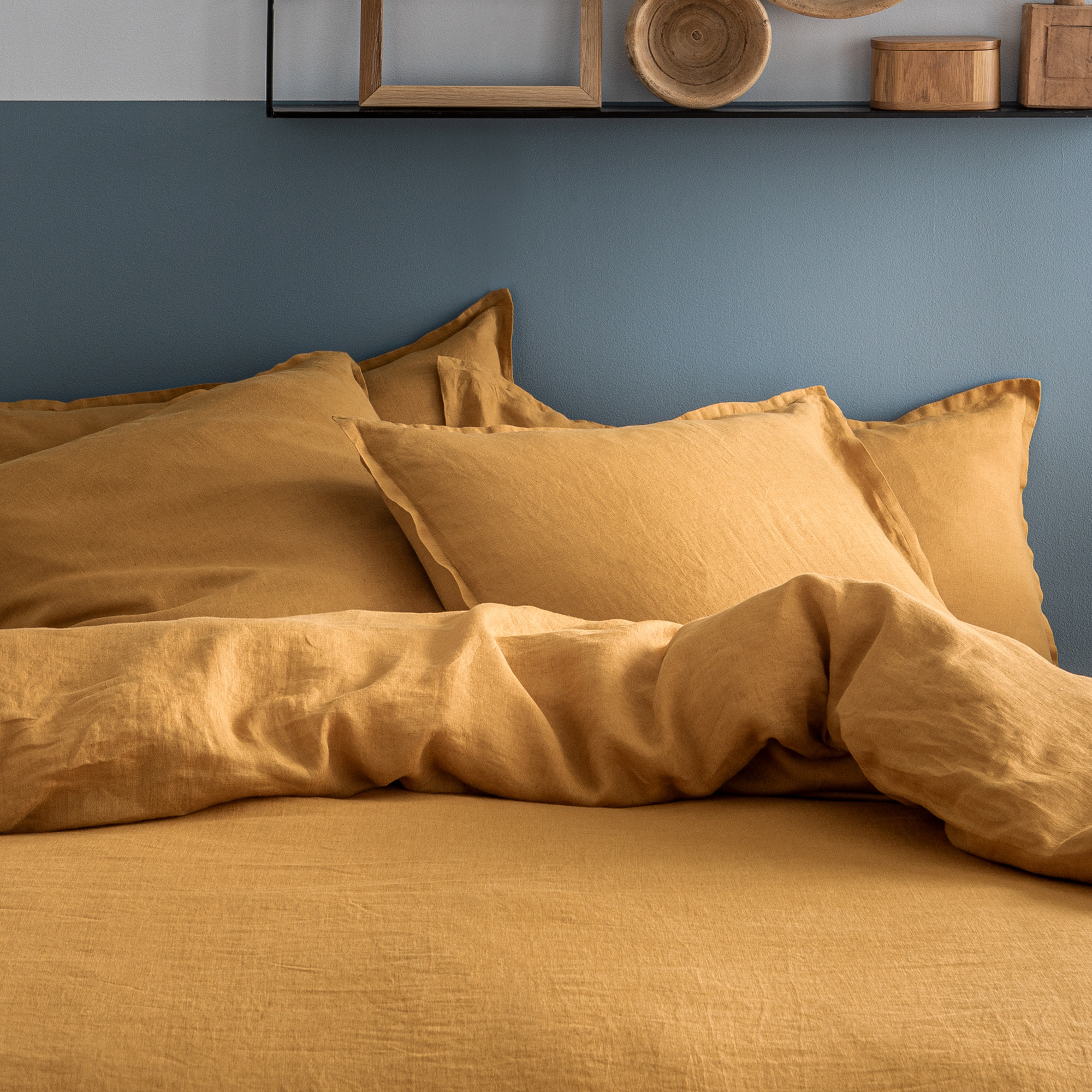 Matt & Rose Set Pillowcases Caramel - 65 x 65 cm - 100% Linen