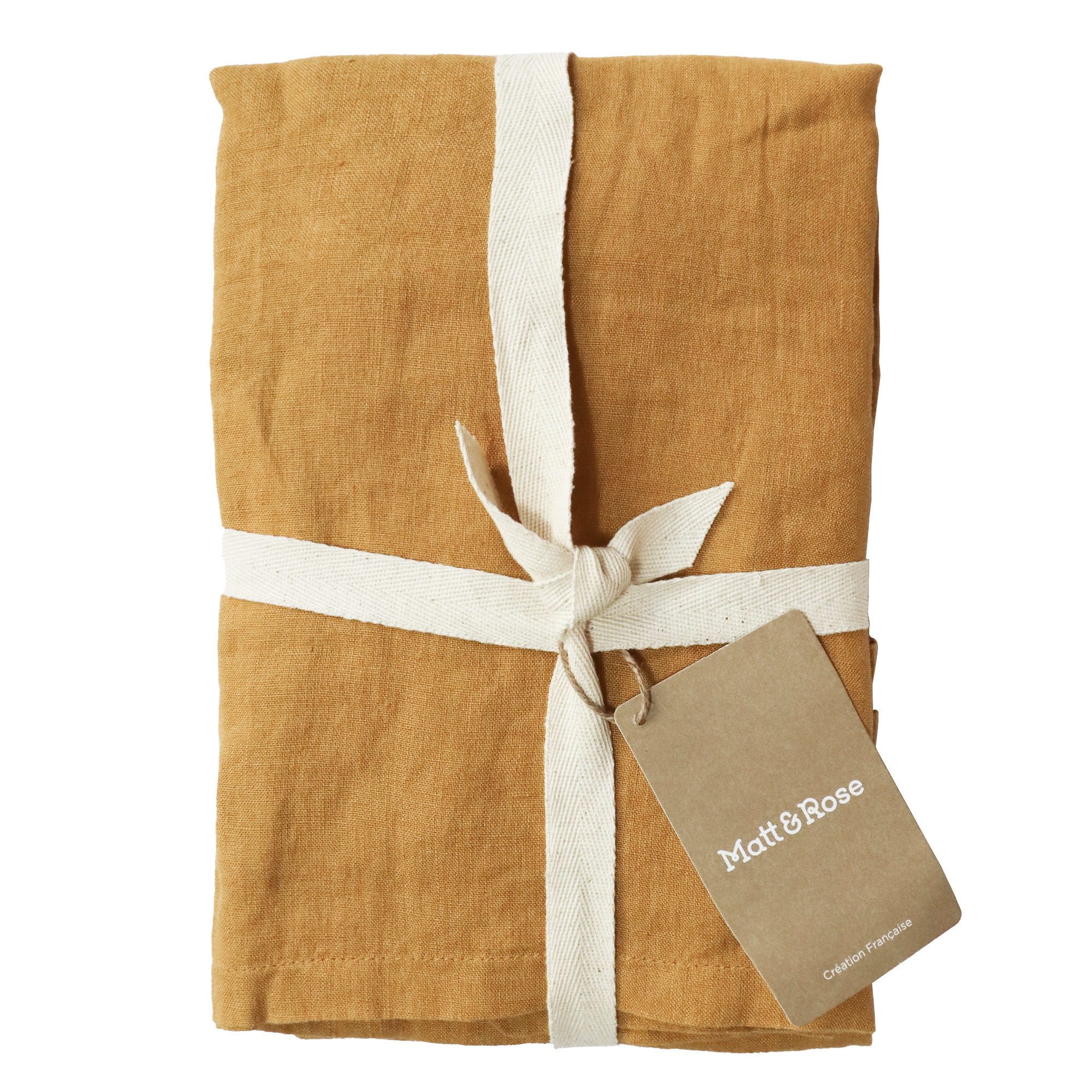 Matt & Rose Set Pillowcases Caramel - 65 x 65 cm - 100% Linen