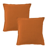 Matt & Rose Set of Pillowcases Copper Color - 65 x 65 cm - 100% Linen