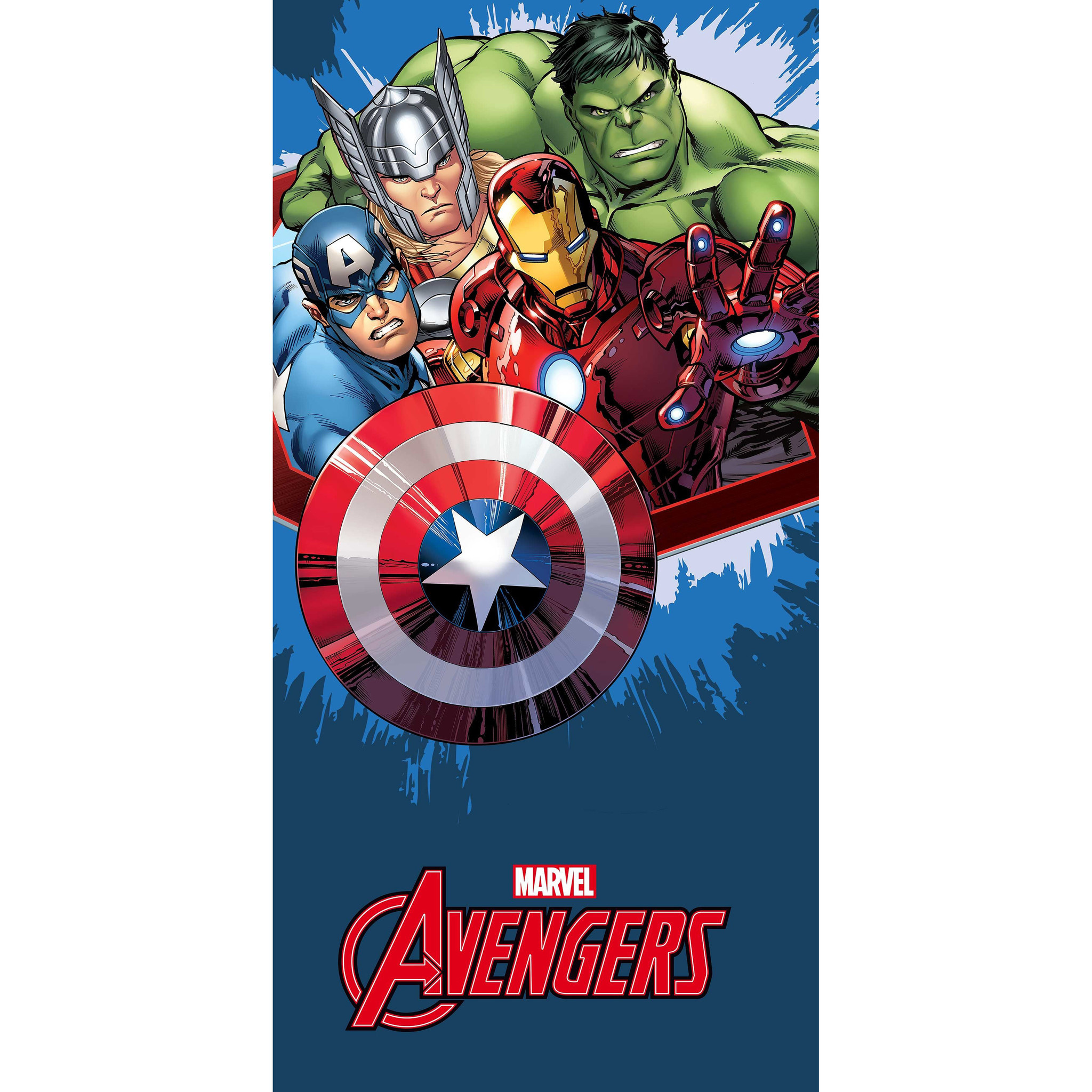 Marvel Avengers Beach towel Blue - 70 x 140 cm - Cotton