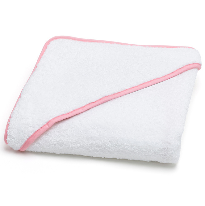 Torres Novas 1845 Poncho / Bath cape Mira, Pink - 90 x 90 cm - Cotton