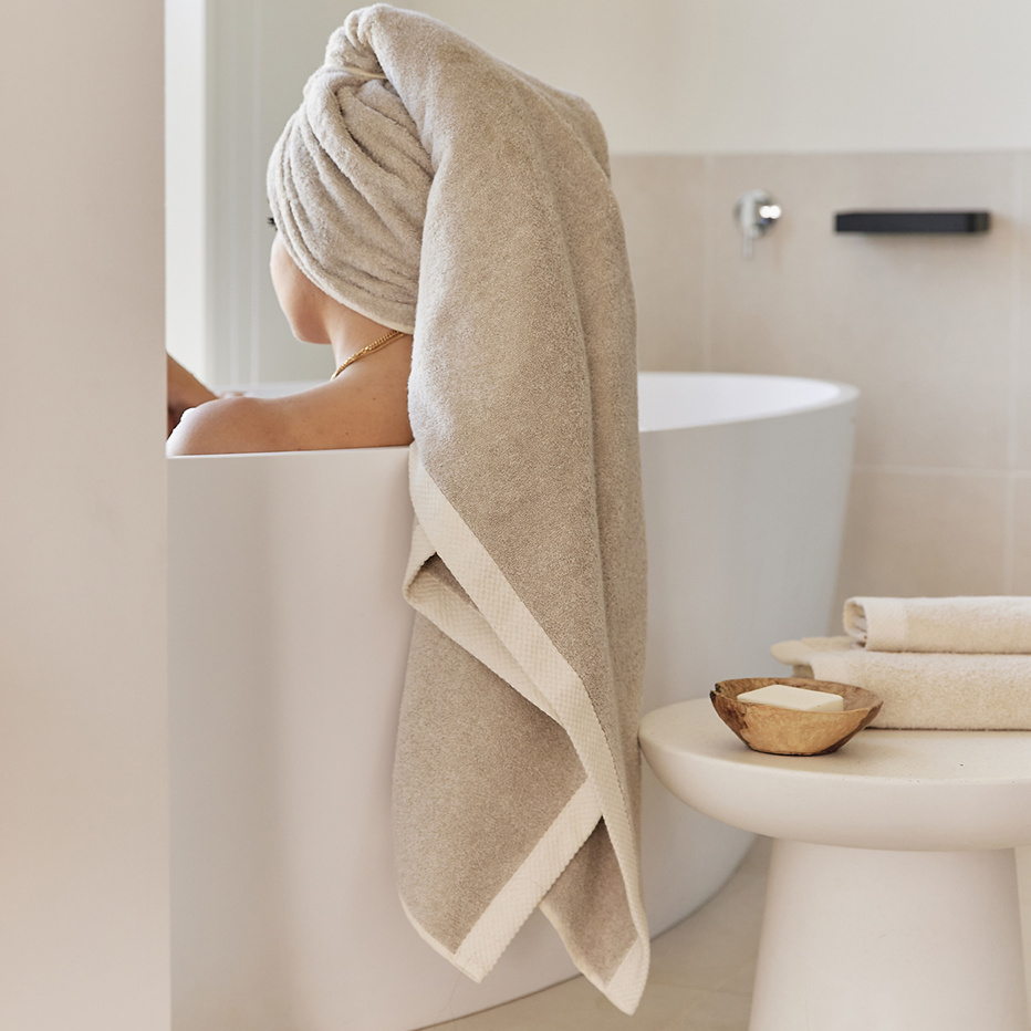 Torres Novas 1845 Bath towel DO ZERO, Natural - 150 x 100 cm - 100% Cotton