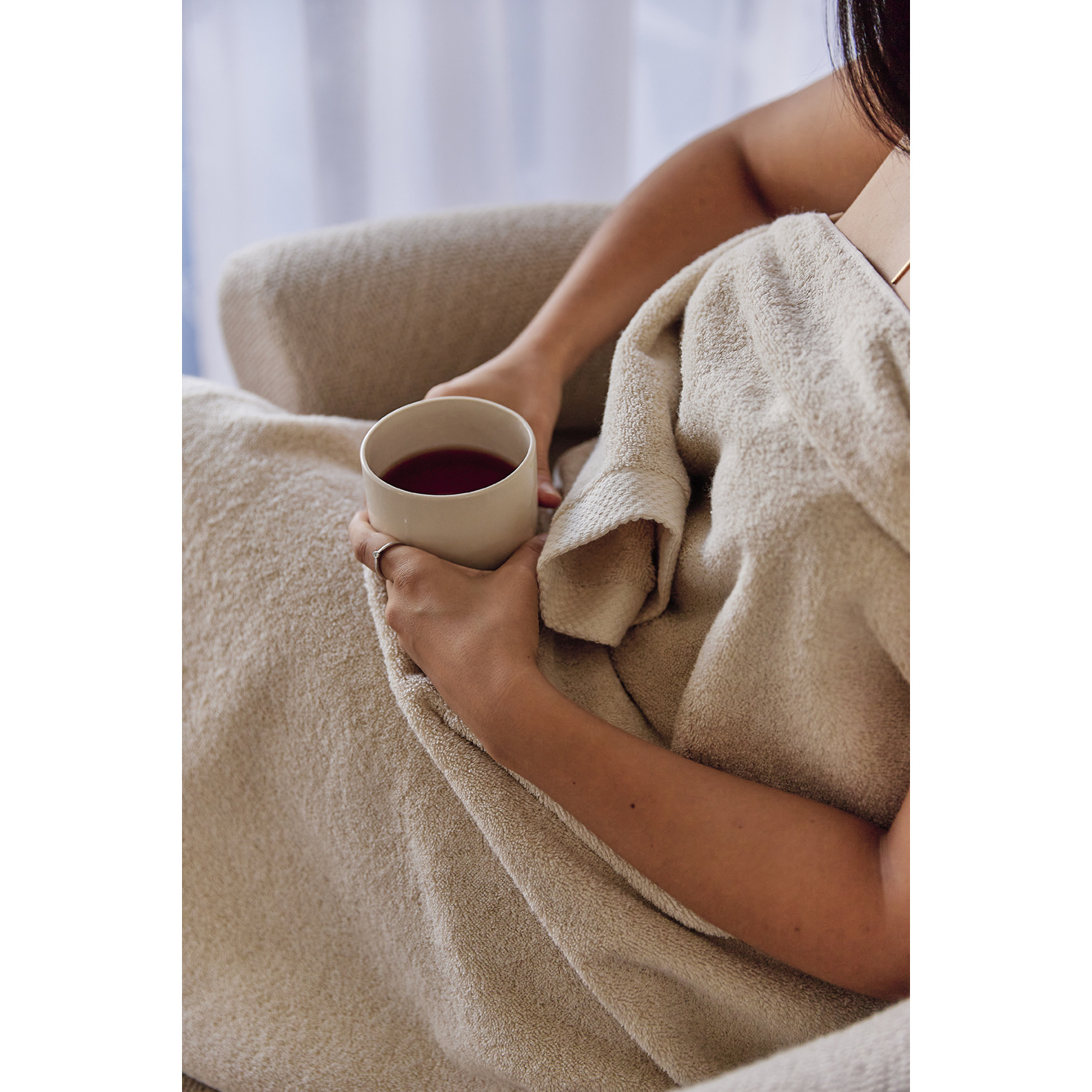 Torres Novas 1845 Bath towel DO ZERO, Natural - 150 x 100 cm - 100% Cotton