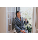 Torres Novas 1845 Bathrobe Gray - Small - Unisex - 100% Cotton