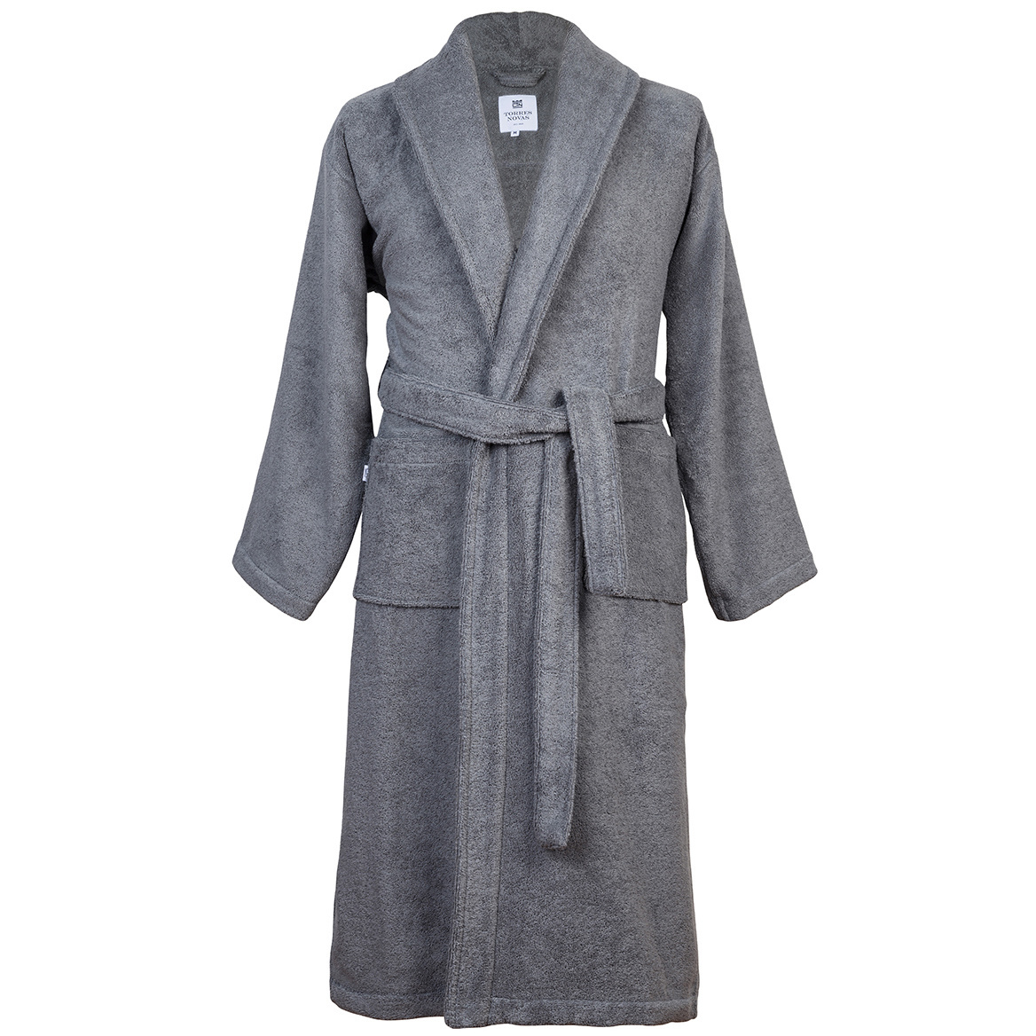 Torres Novas 1845 Bathrobe Gray - Medium - Unisex - 100% Cotton