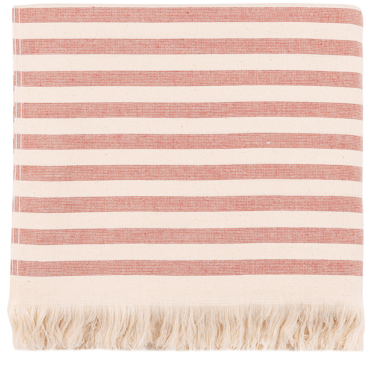 Torres Novas 1845 Beach towel Barra, Terracotta - 100 x 180 cm - 100% Cotton