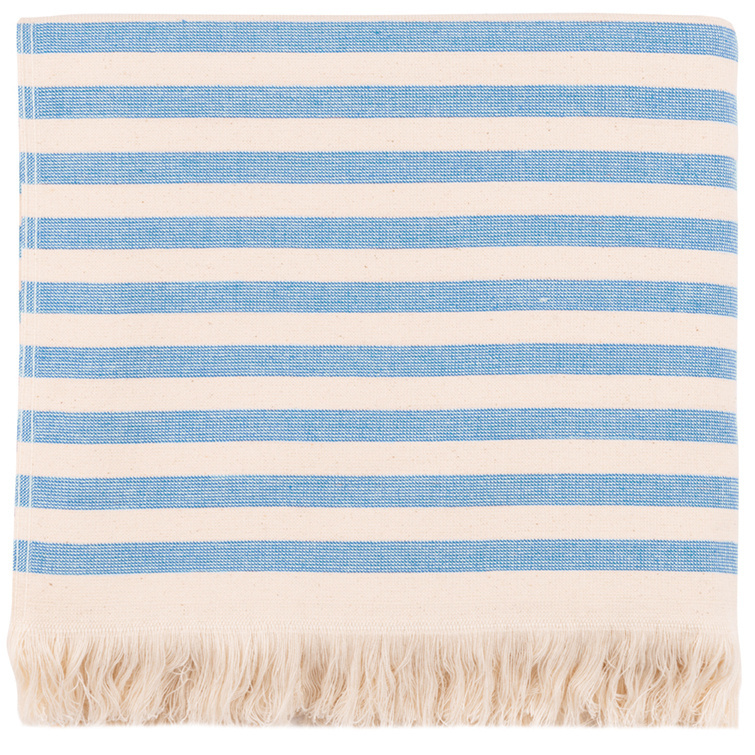 Torres Novas 1845 Beach towel Barra, Blue - 100 x 180 cm - 100% Cotton