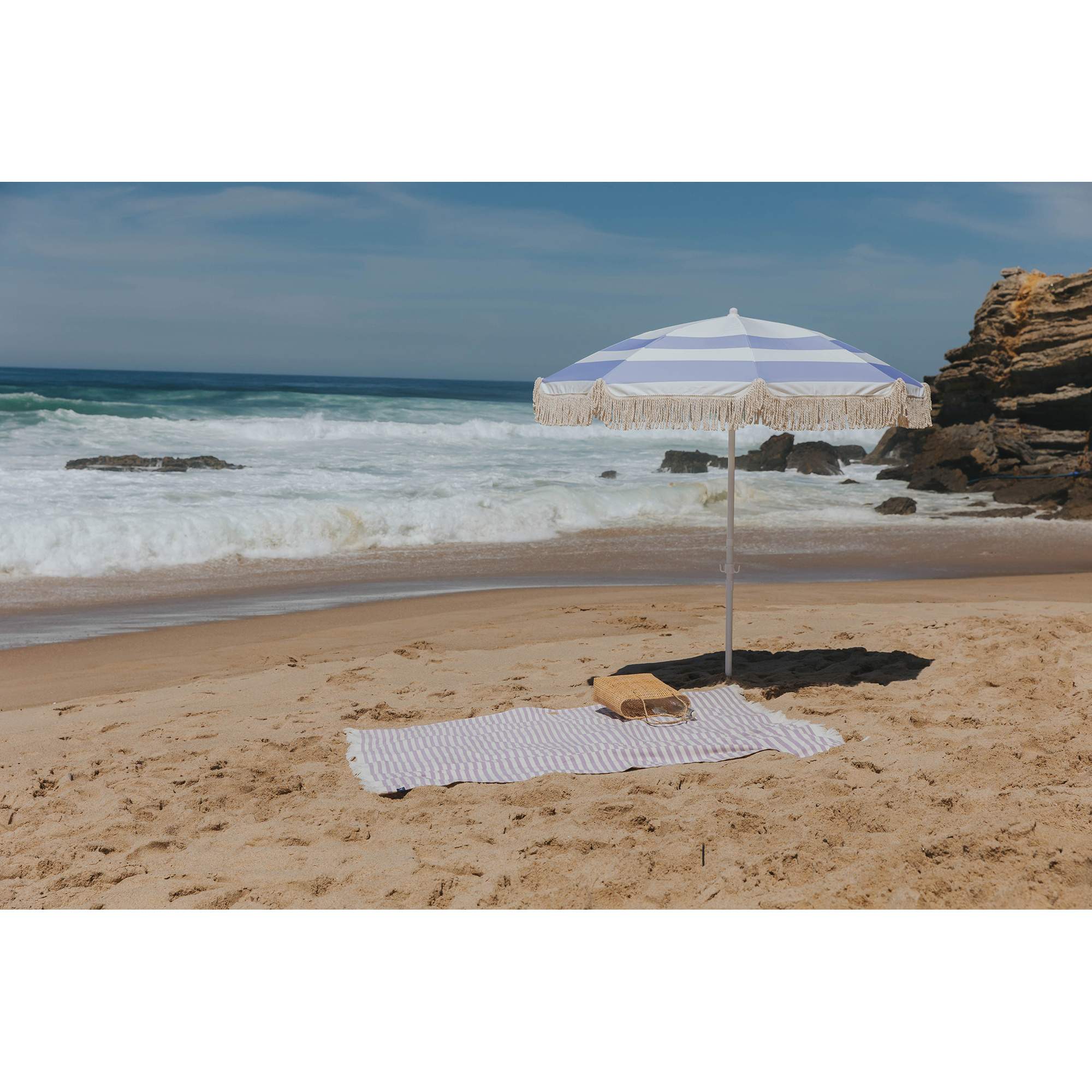 Torres Novas 1845 Beach towel Barra, Lavender - 100 x 180 cm - 100% Cotton