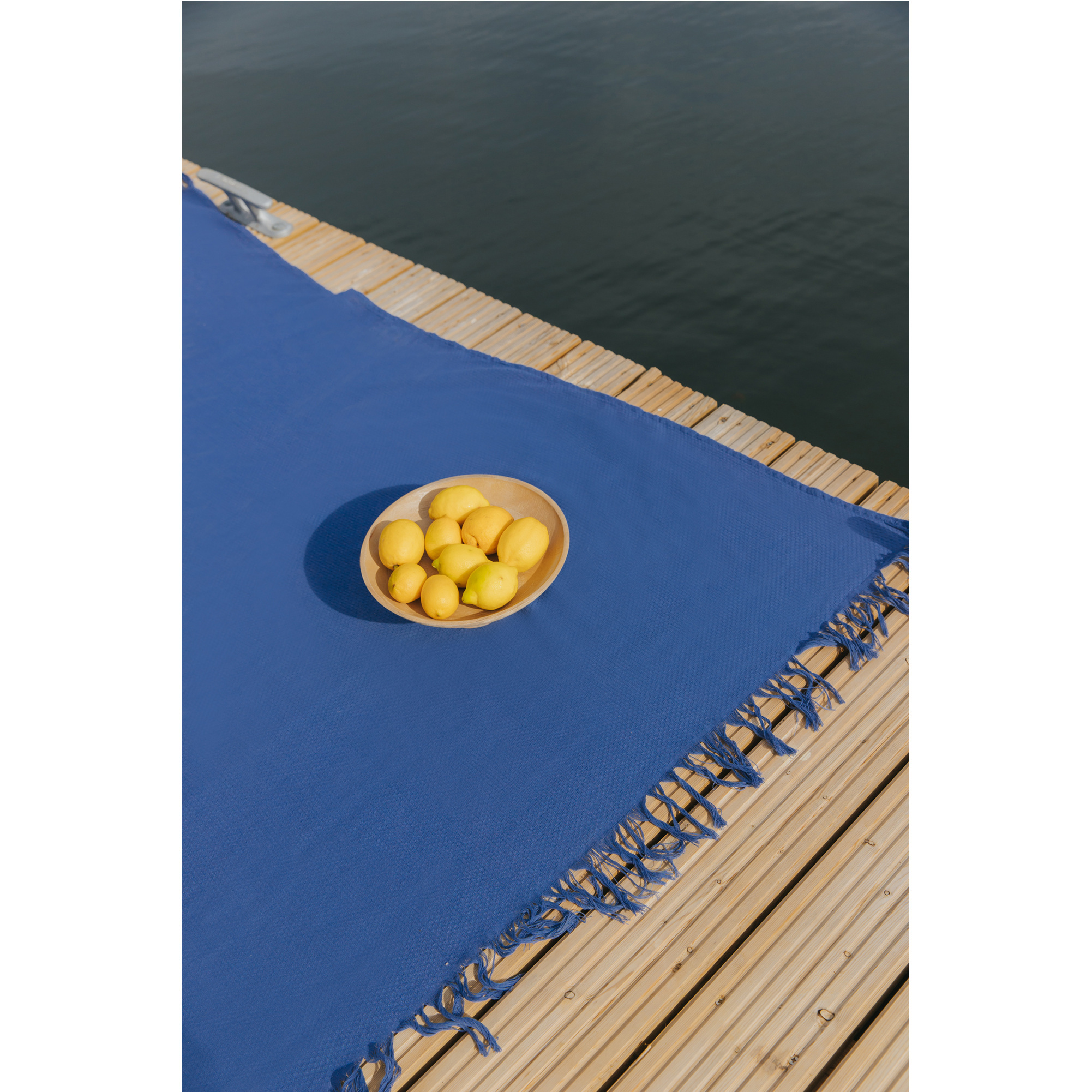 Torres Novas 1845 Beach towel Santa Maria, Blue - 200 x 180 cm - 100% Cotton