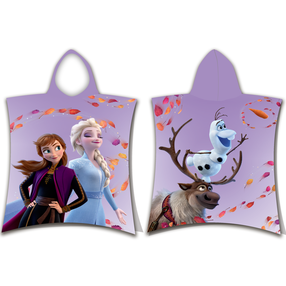 Disney Frozen Poncho / Bathcape Leaves - 50 x 115 cm - Cotton