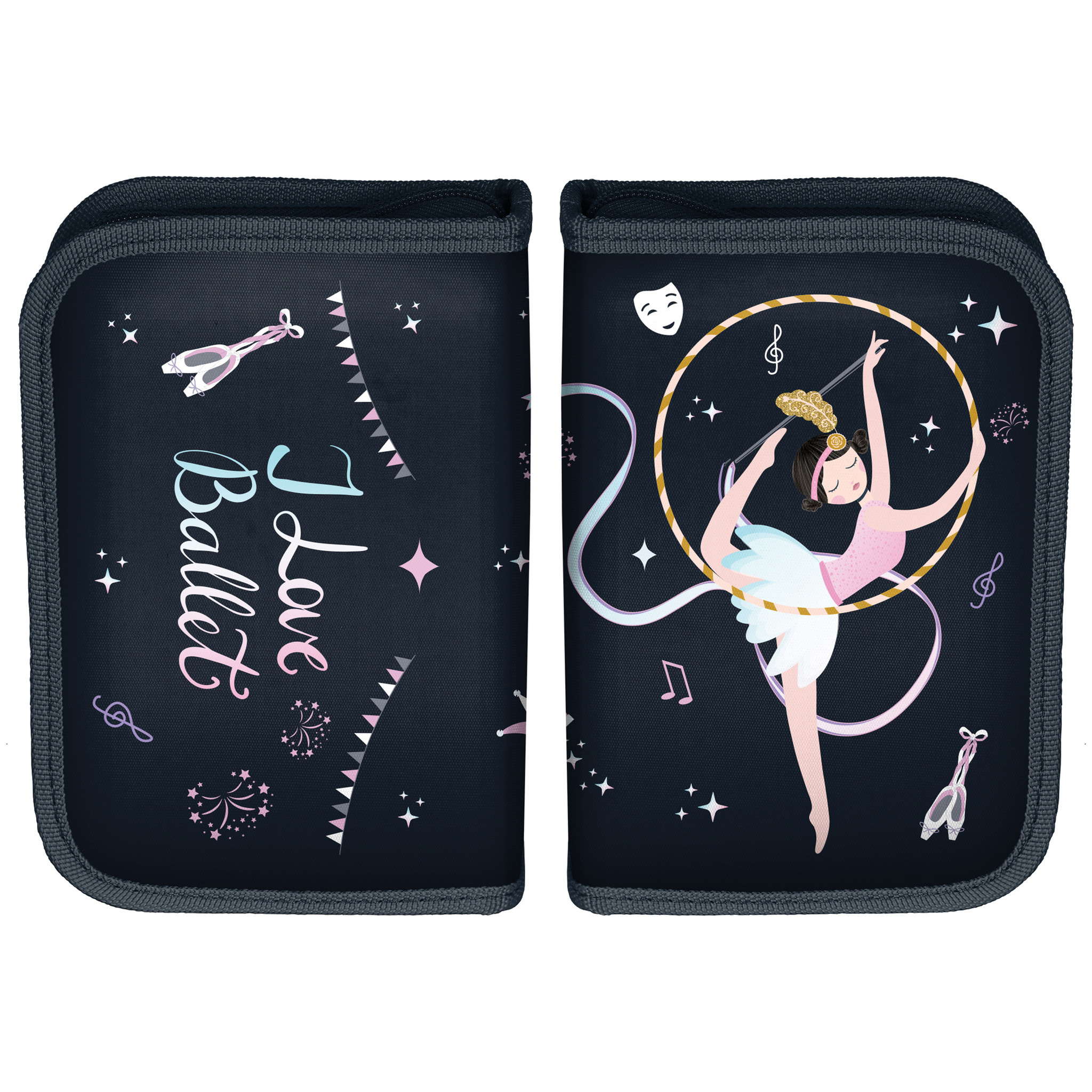 Ballerina Filled Pouch, Love Ballet - 19.5 x 13 cm - 22 pcs. -Polyester