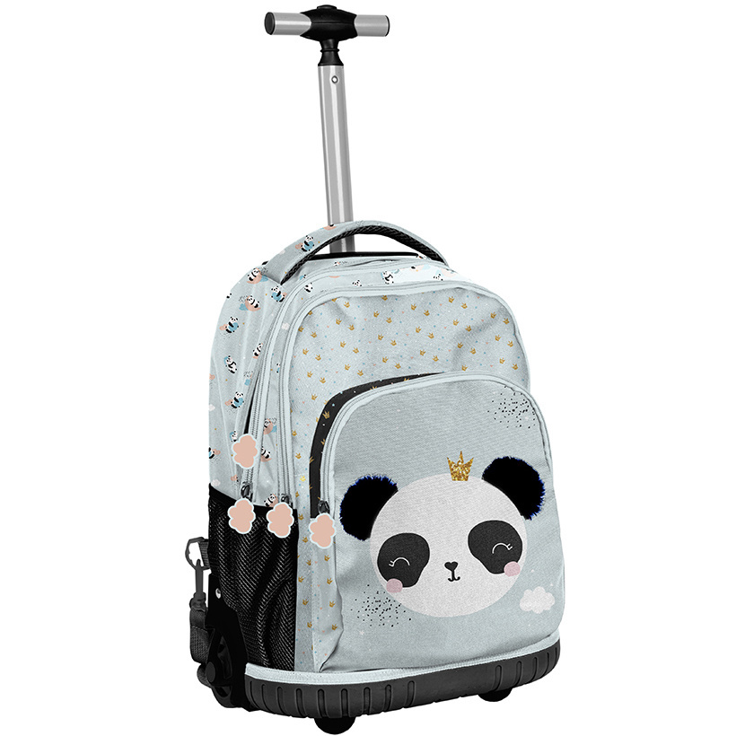 Panda Backpack Trolley, Glitter - 42 x 31 x 18 cm - Polyester