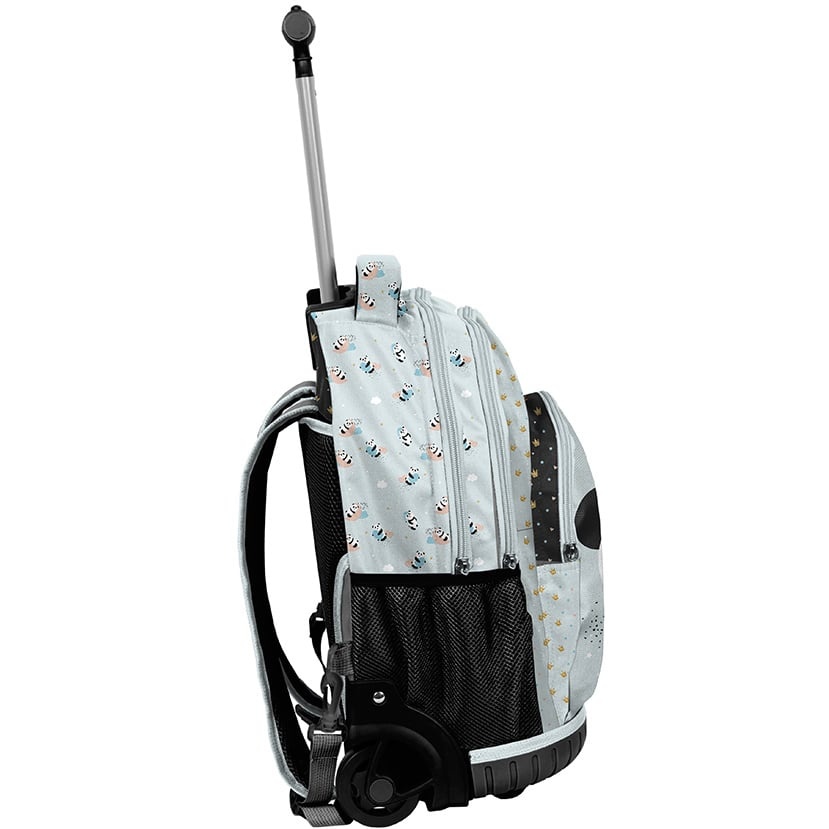 Panda Backpack Trolley, Glitter - 42 x 31 x 18 cm - Polyester