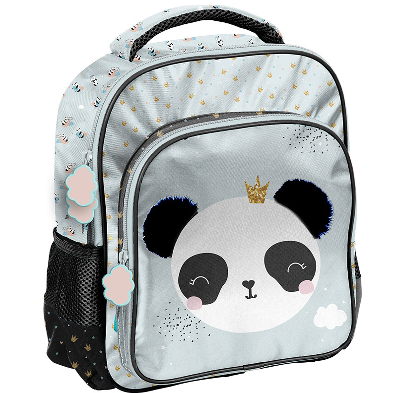 Panda Backpack, Glitter - 32 x 27 x 10 cm - Polyester